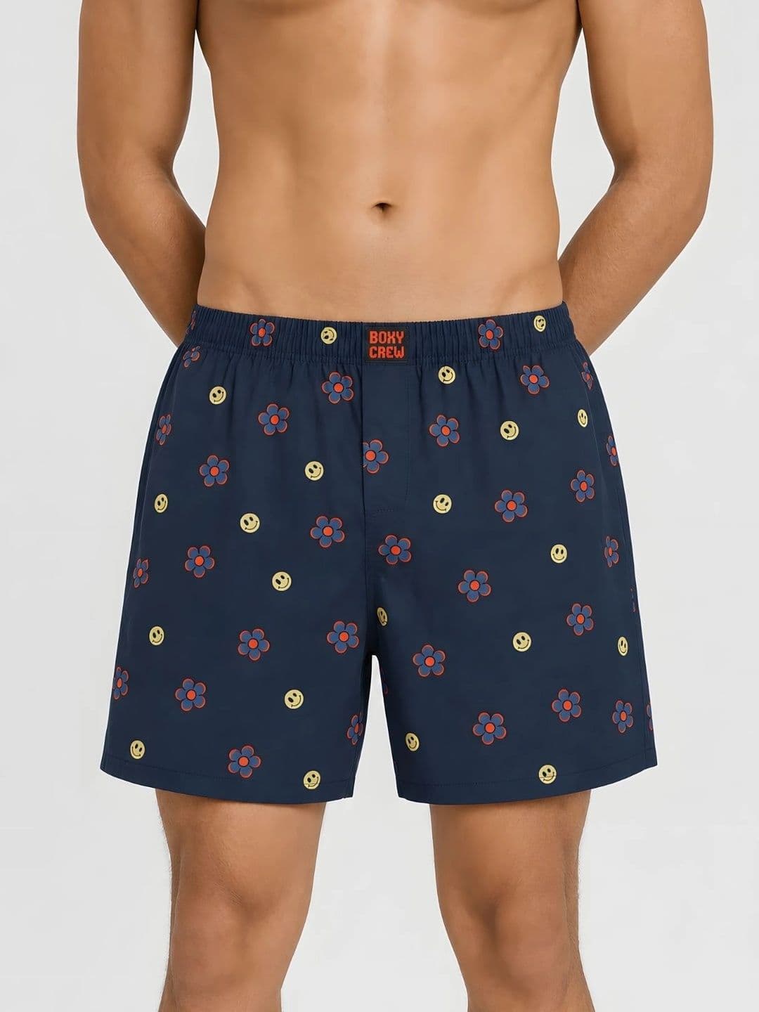 Boxy Crew Printed Pure Cotton Boxers - view 1
