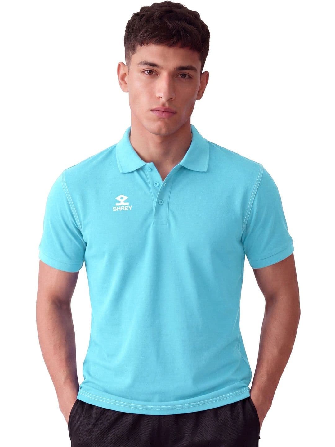 Shrey Men Solid Polo Collar T-Shirt - view 1