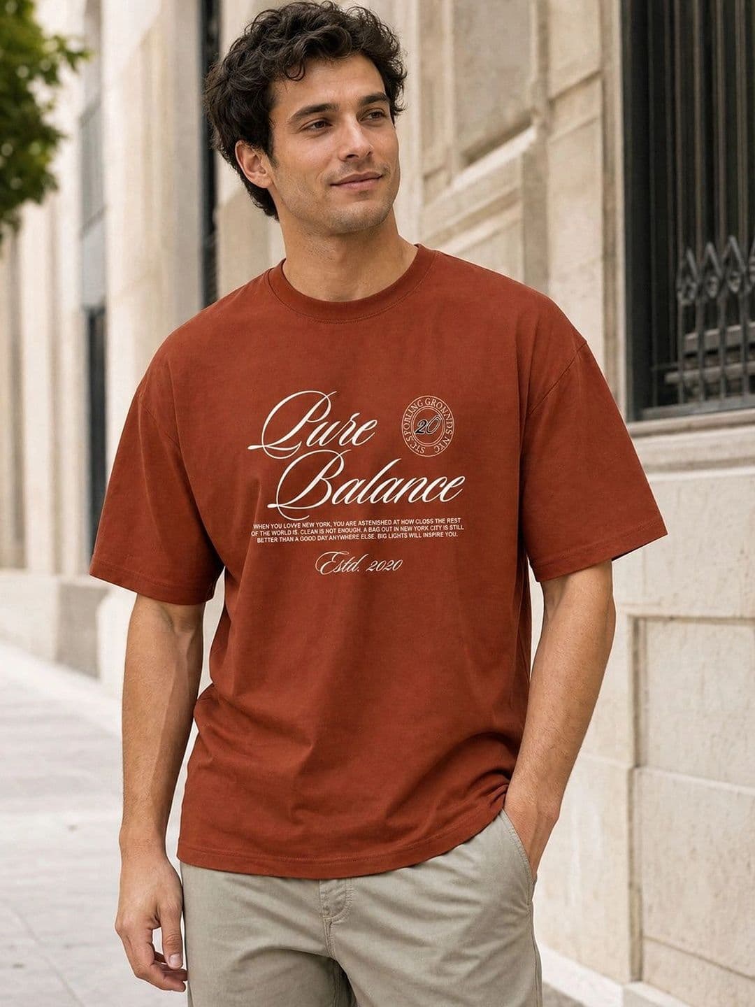 NOBERO Men Typography Printed Pure Cotton Pockets T-shirt - view 1