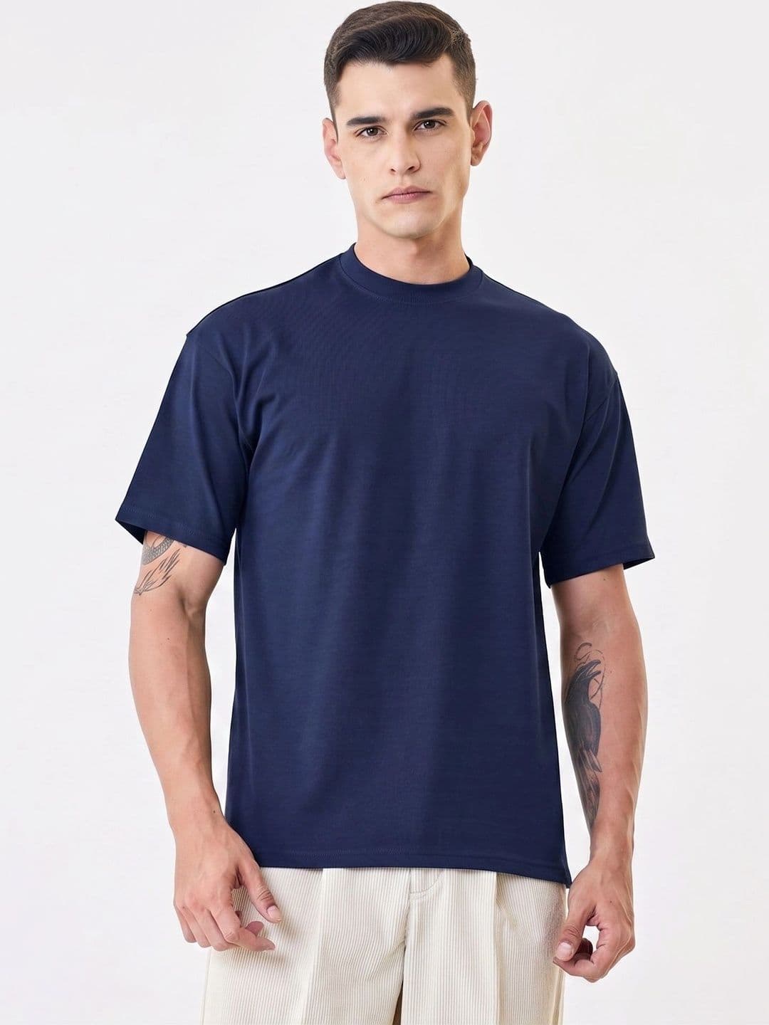 RHINO CULT Men Drop-Shoulder Sleeves T-shirt - view 1