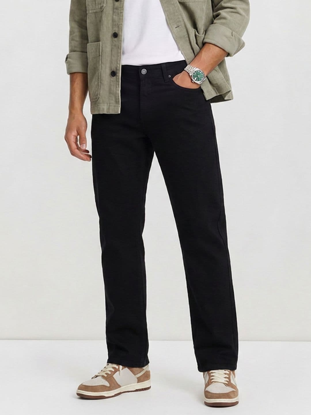 The Roadster Life Co. Men Straight Fit Stretchable Jeans - view 1