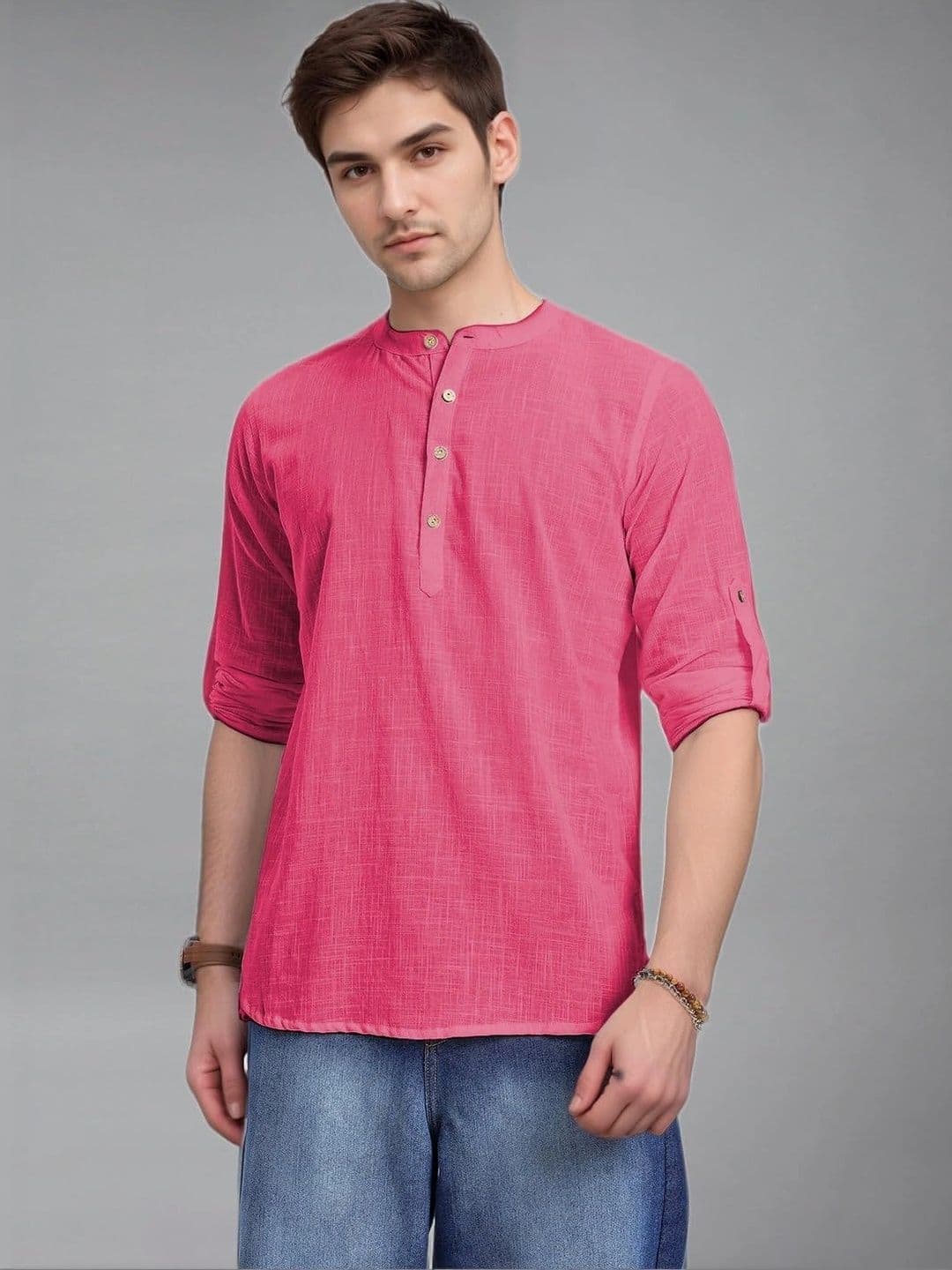 BLUE ROBED Men Kurta - view 1