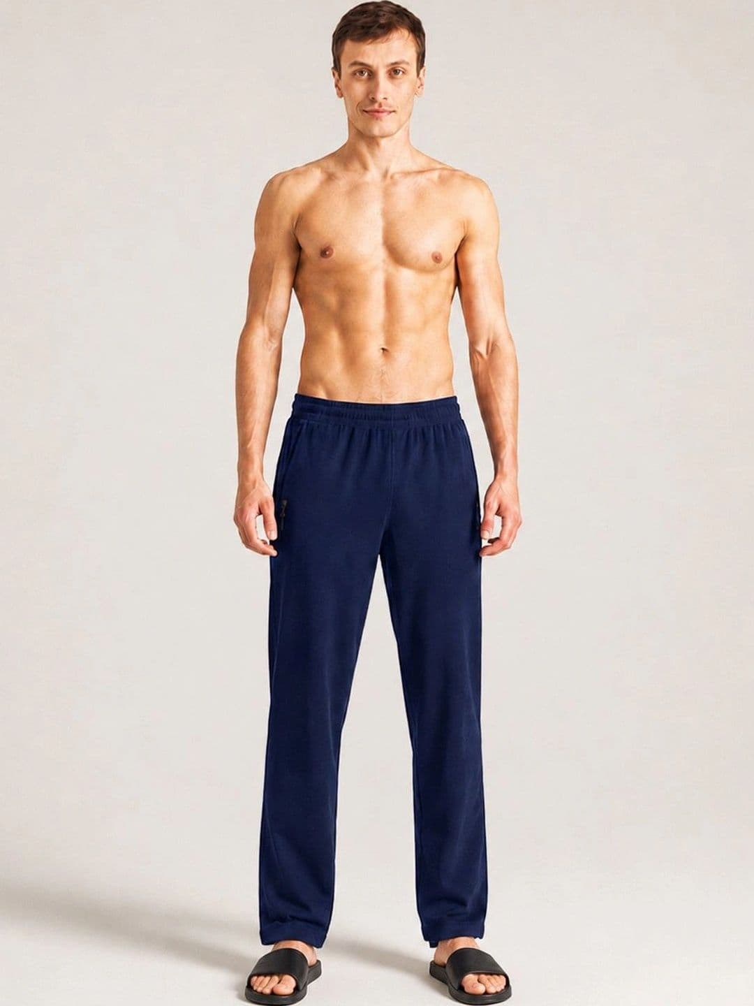 Pepe Jeans Men Solid Straight Pure Cotton Lounge Pant - view 1