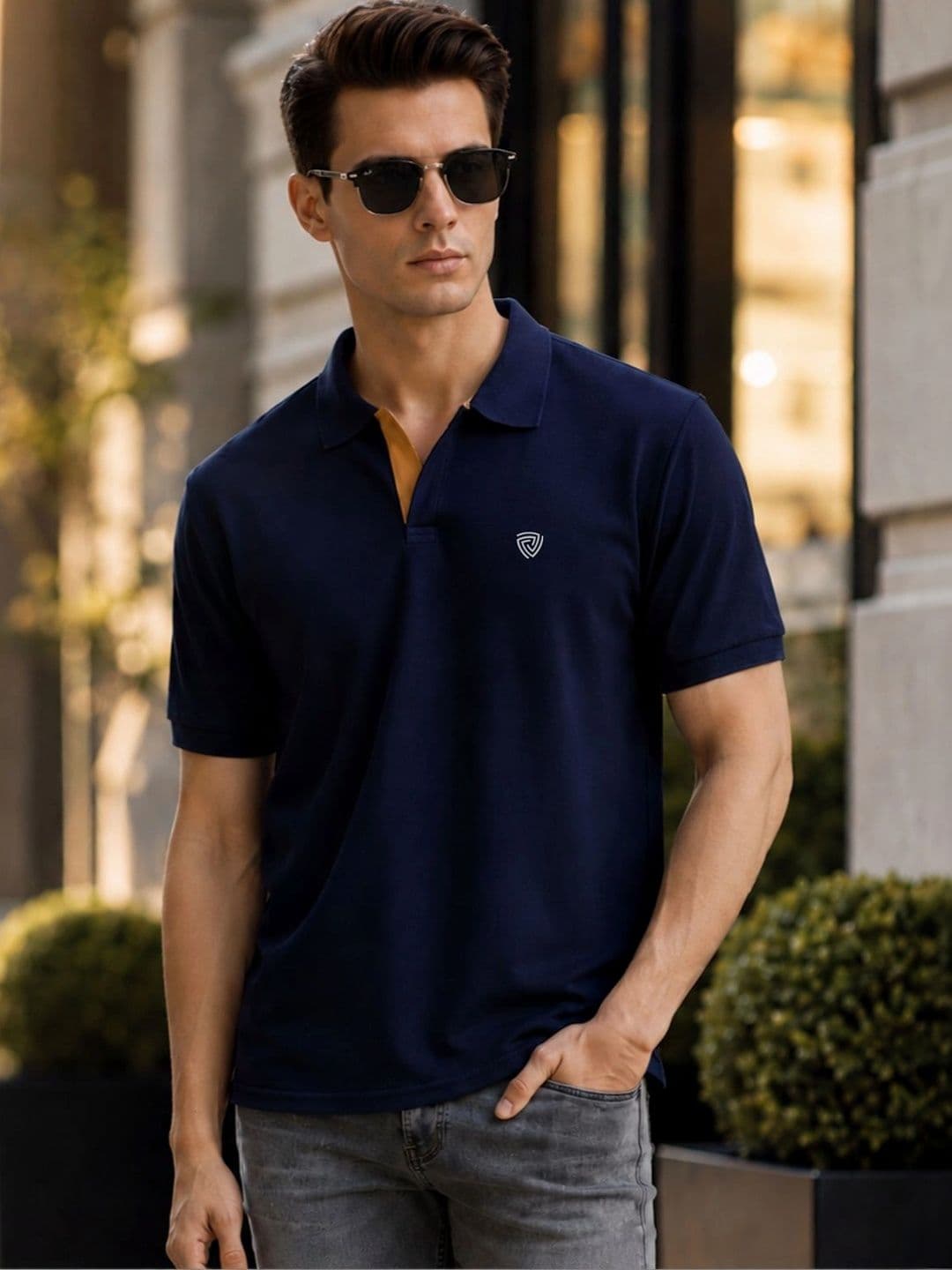 Lux Cozi Polo Collar Lounge Tshirts - view 1