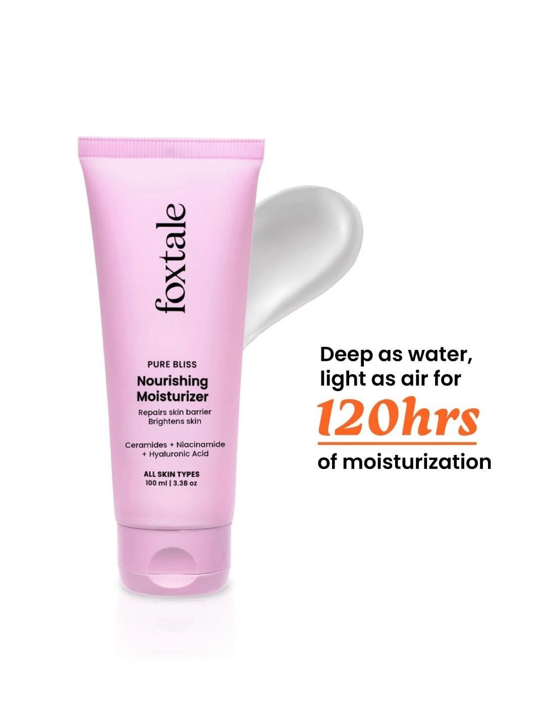 FoxTale Nourishing Ceramide Moisturiser for 100hrs of Hydrated & Glowing Skin - 100 ml - view 1