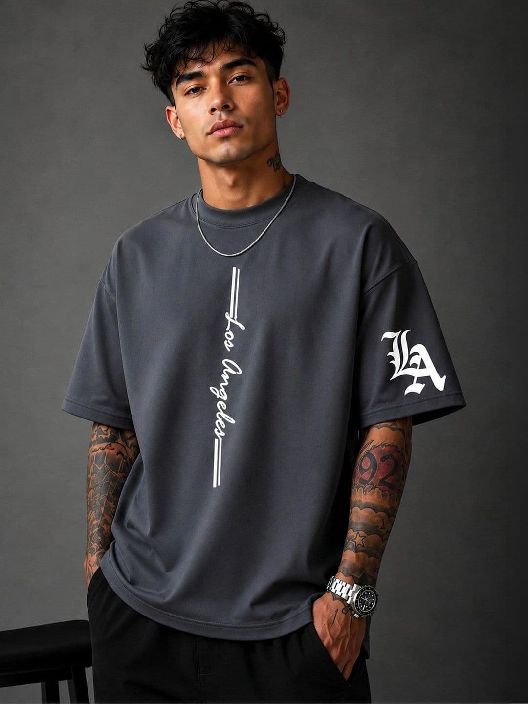 ANGEL CURVE Men Typography Printed T-shirt - view 1