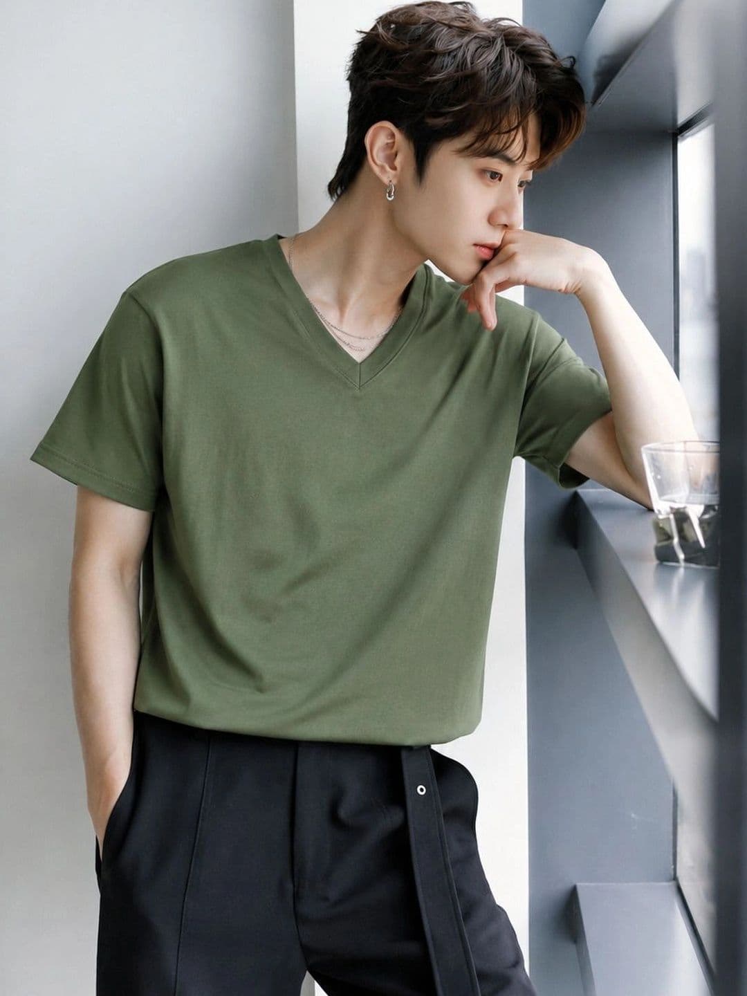 ROLLISTEAR Men V-Neck T-shirt - view 1
