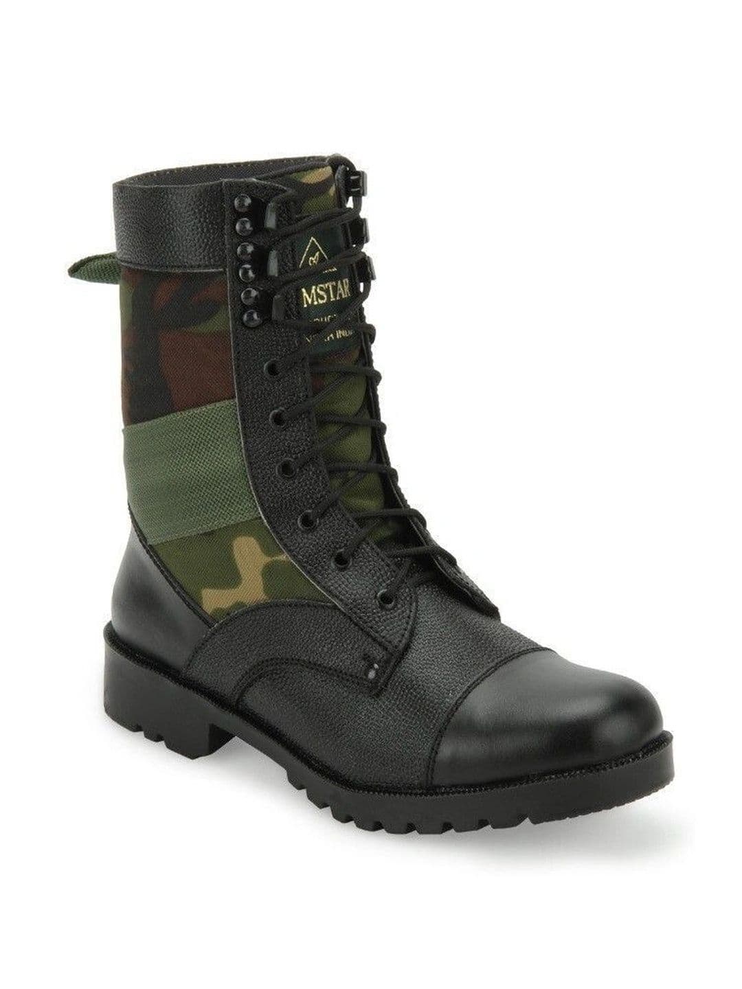 Benera Men Printed Leather High-Top Trekking Shoes - view 1