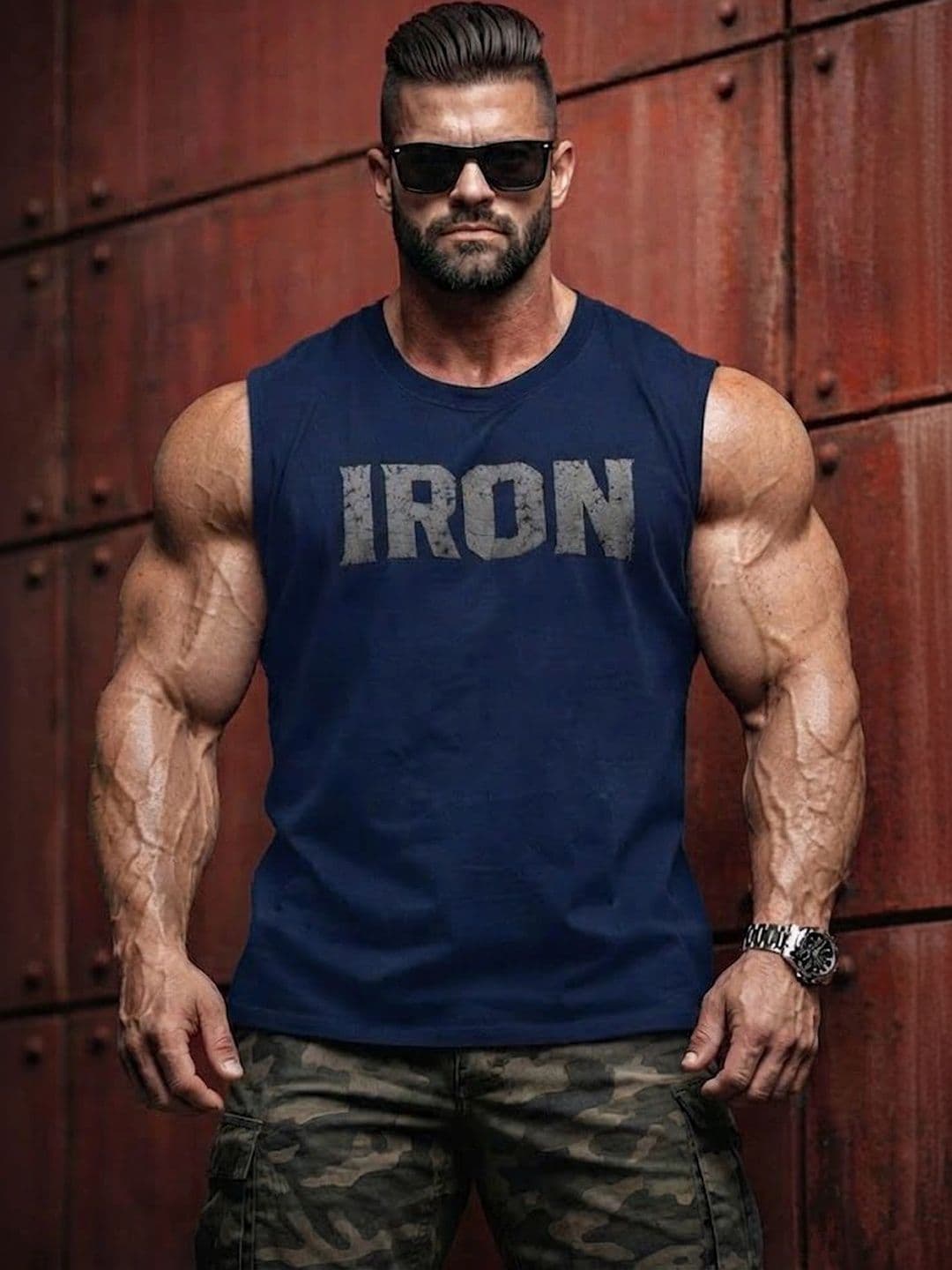 LOTHRIC Printed Gym Vest - view 1