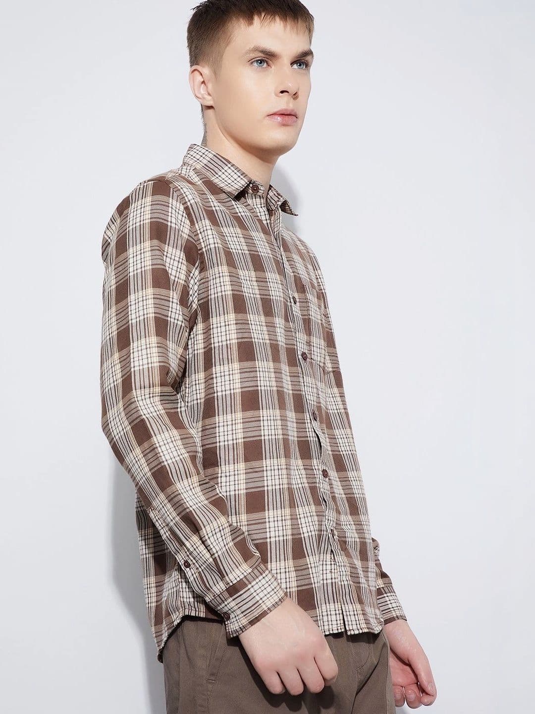 Fame Forever by Lifestyle Men Checked Casual Shirt - view 1