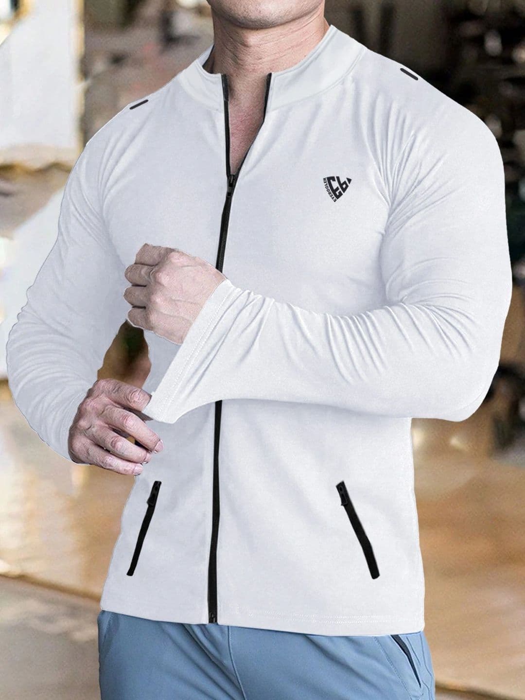 Eyebogler Men Brand Logo High Neck Pockets T-shirt - view 1