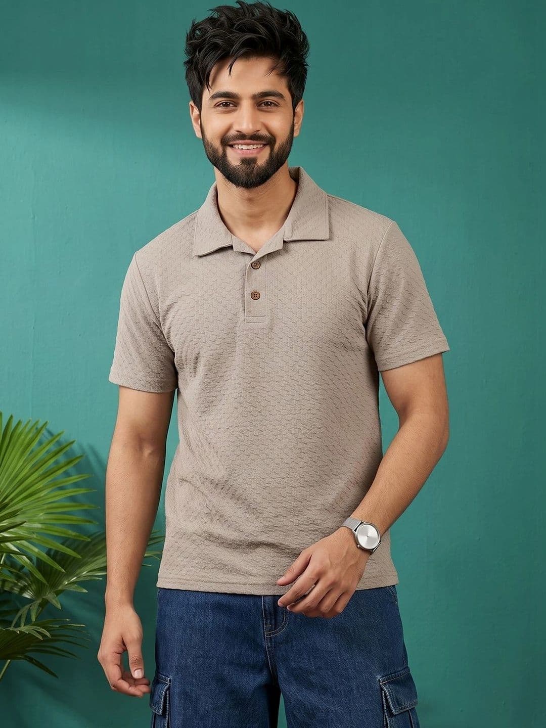 OAKWYN Men Polo Collar T-shirt - view 1