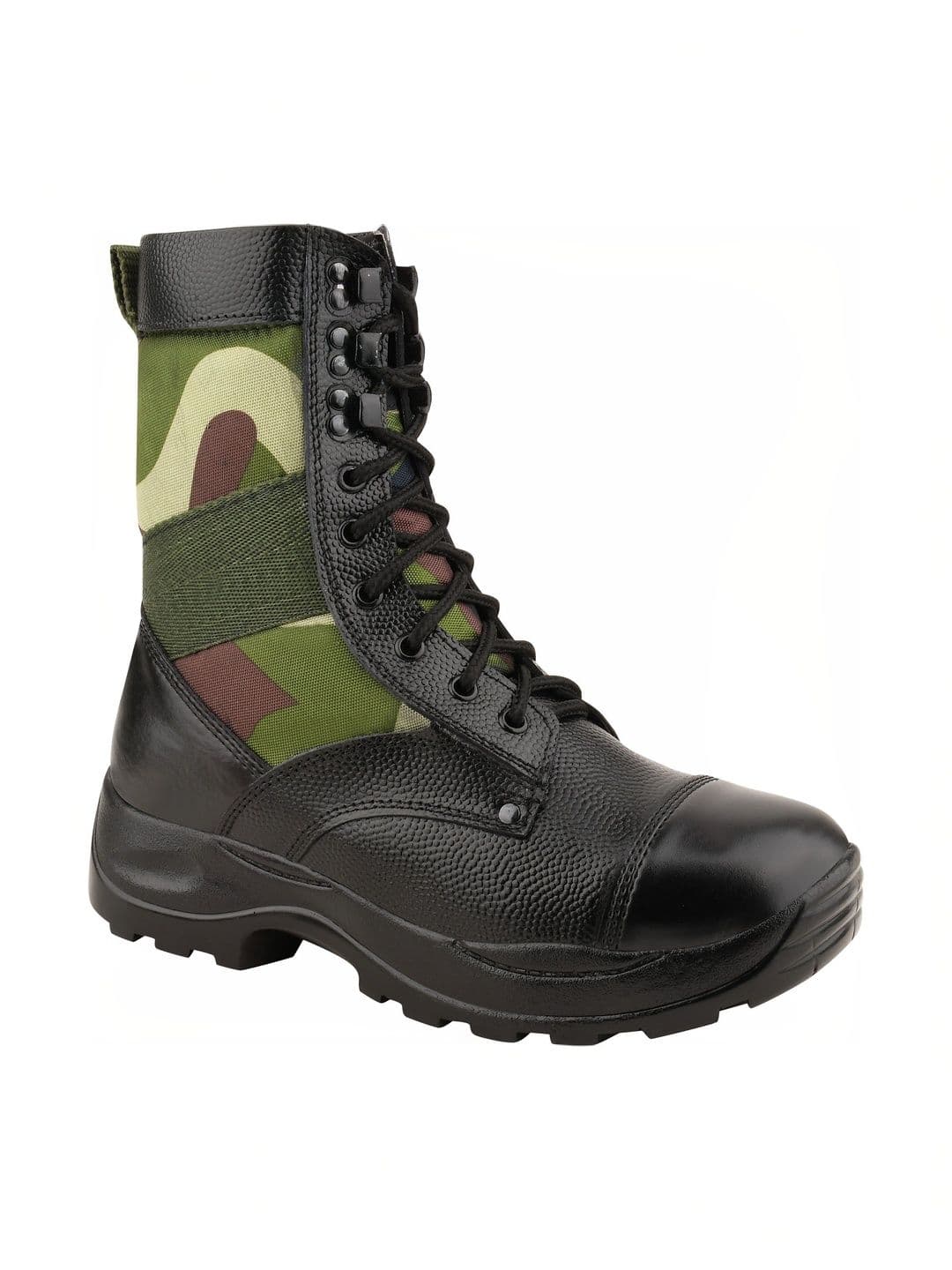 Benera Men Colourblocked Leather High-Top Trekking Shoes - view 1