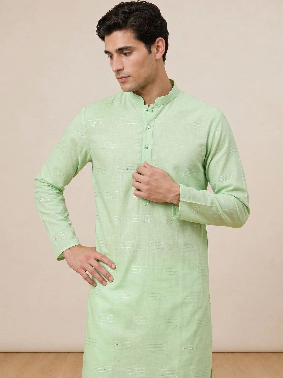 House of Pataudi Men Kurta - view 1