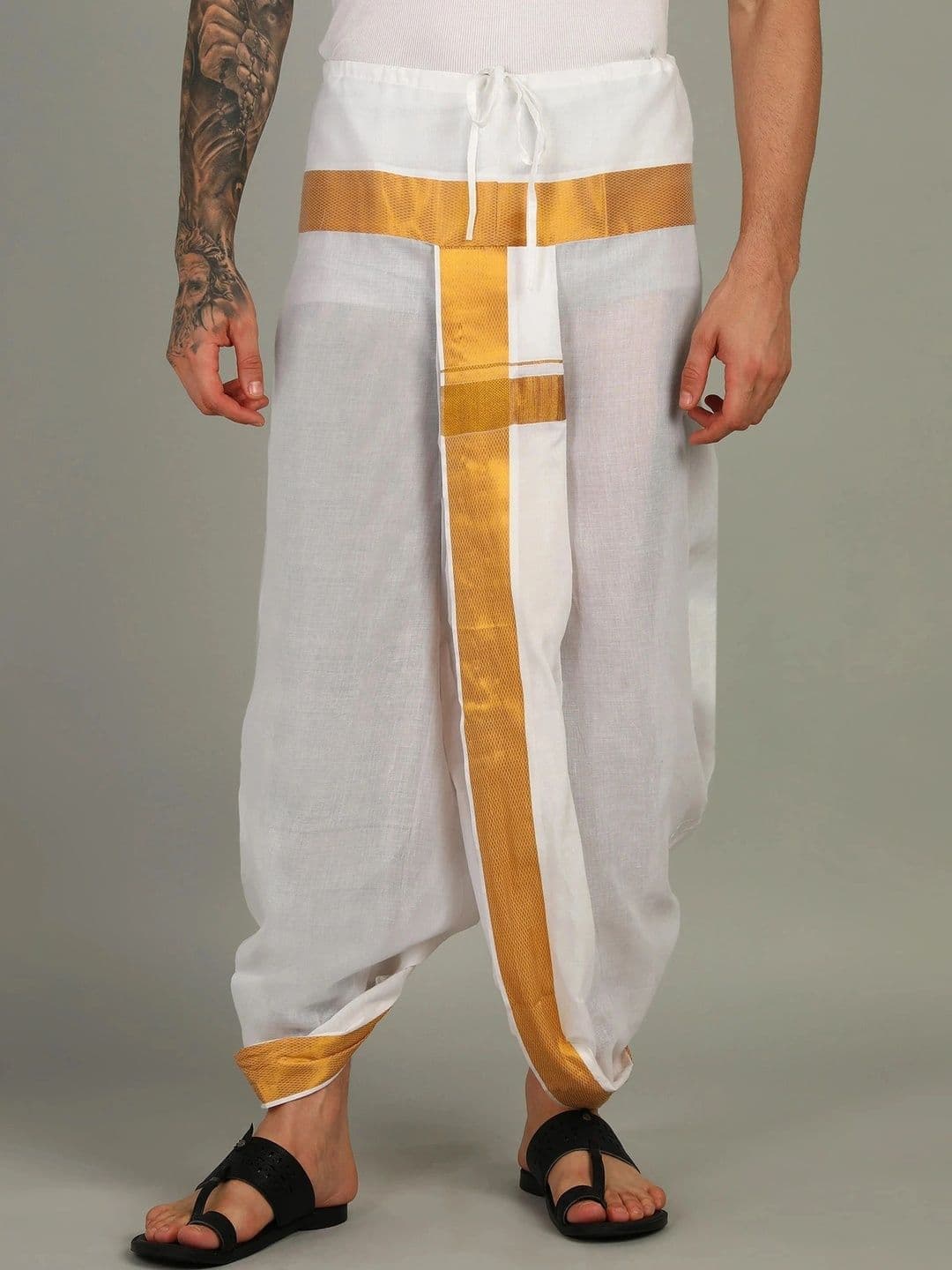 Sac Shree Aparajeet Creations Men Cotton Dhoti Dhotis - view 1