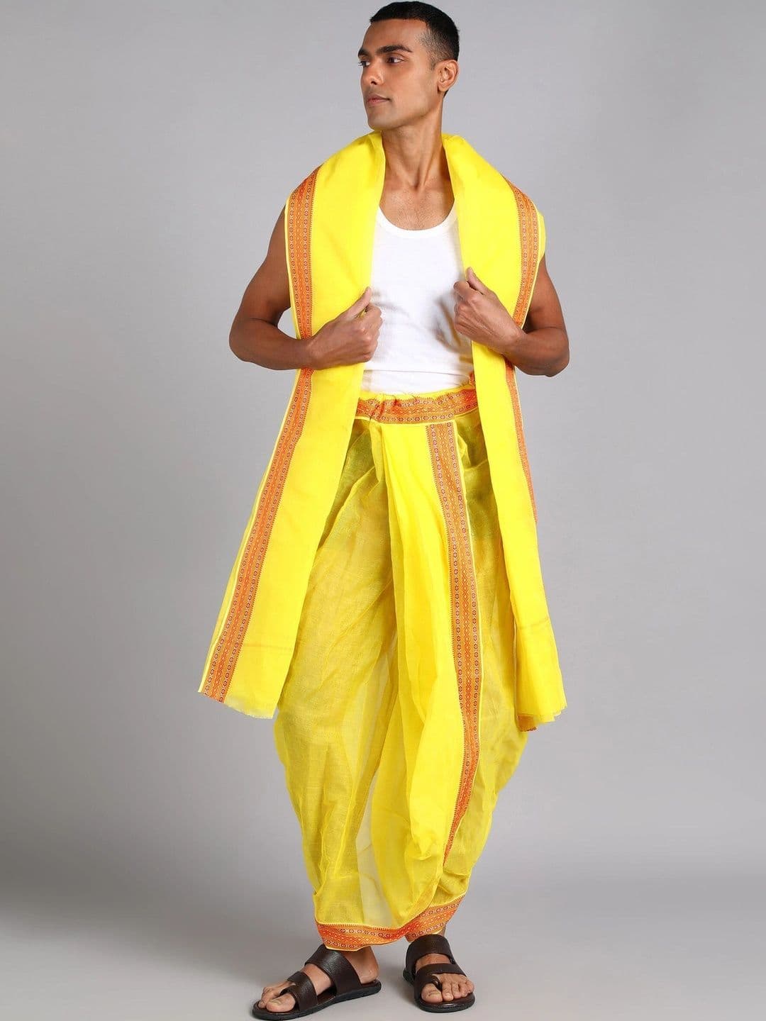 Radhika Handloom Men Cotton Dhoti Dhotis - view 1