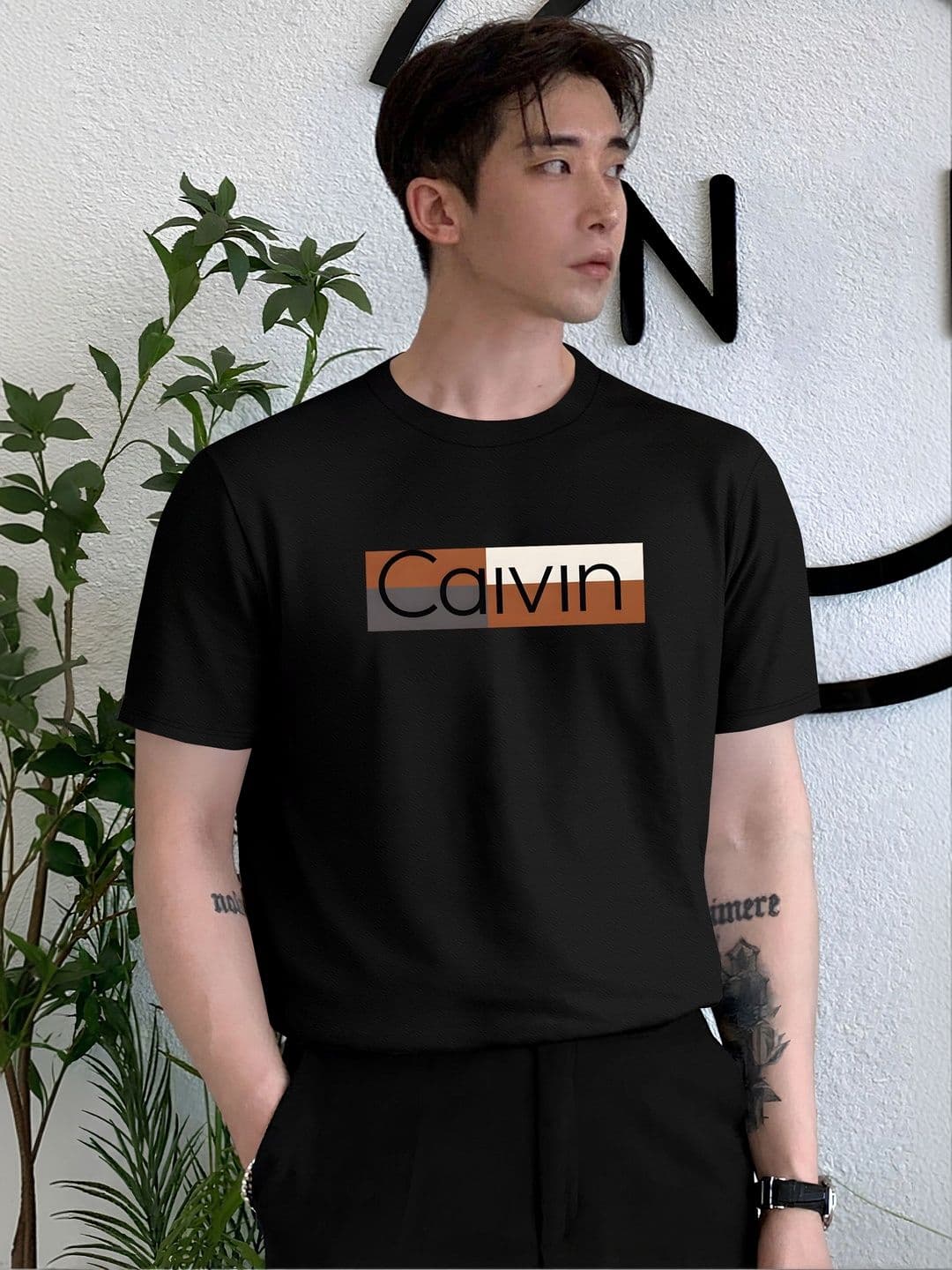 HERE&NOW Men Brand Logo Printed T-shirt - view 1