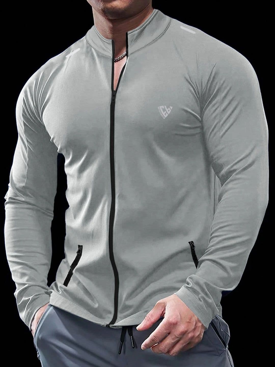 Eyebogler Men Brand Logo High Neck Pockets T-shirt - view 1