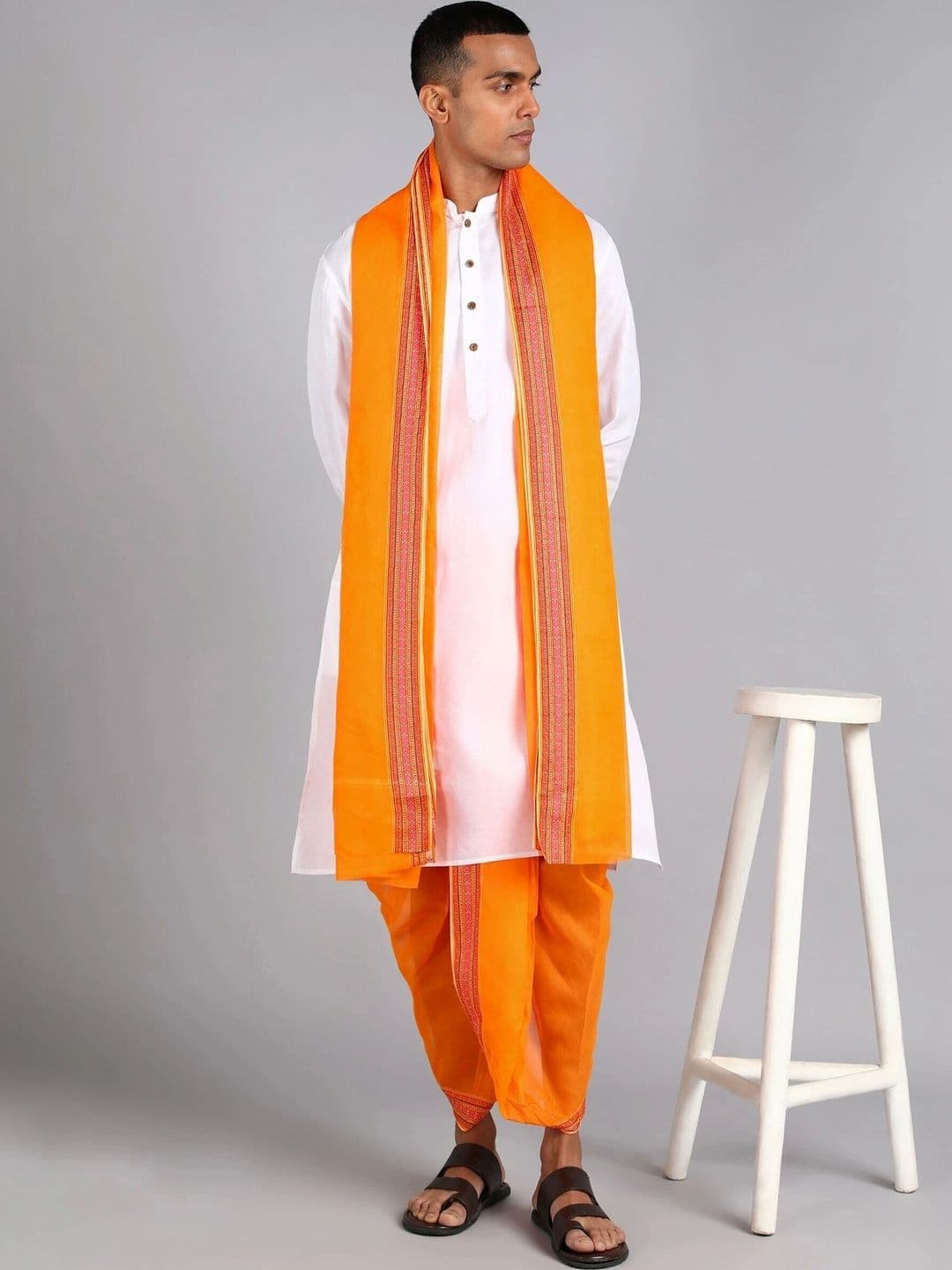 Sac Shree Aparajeet Creations Men Cotton Dhoti Dhotis - view 1