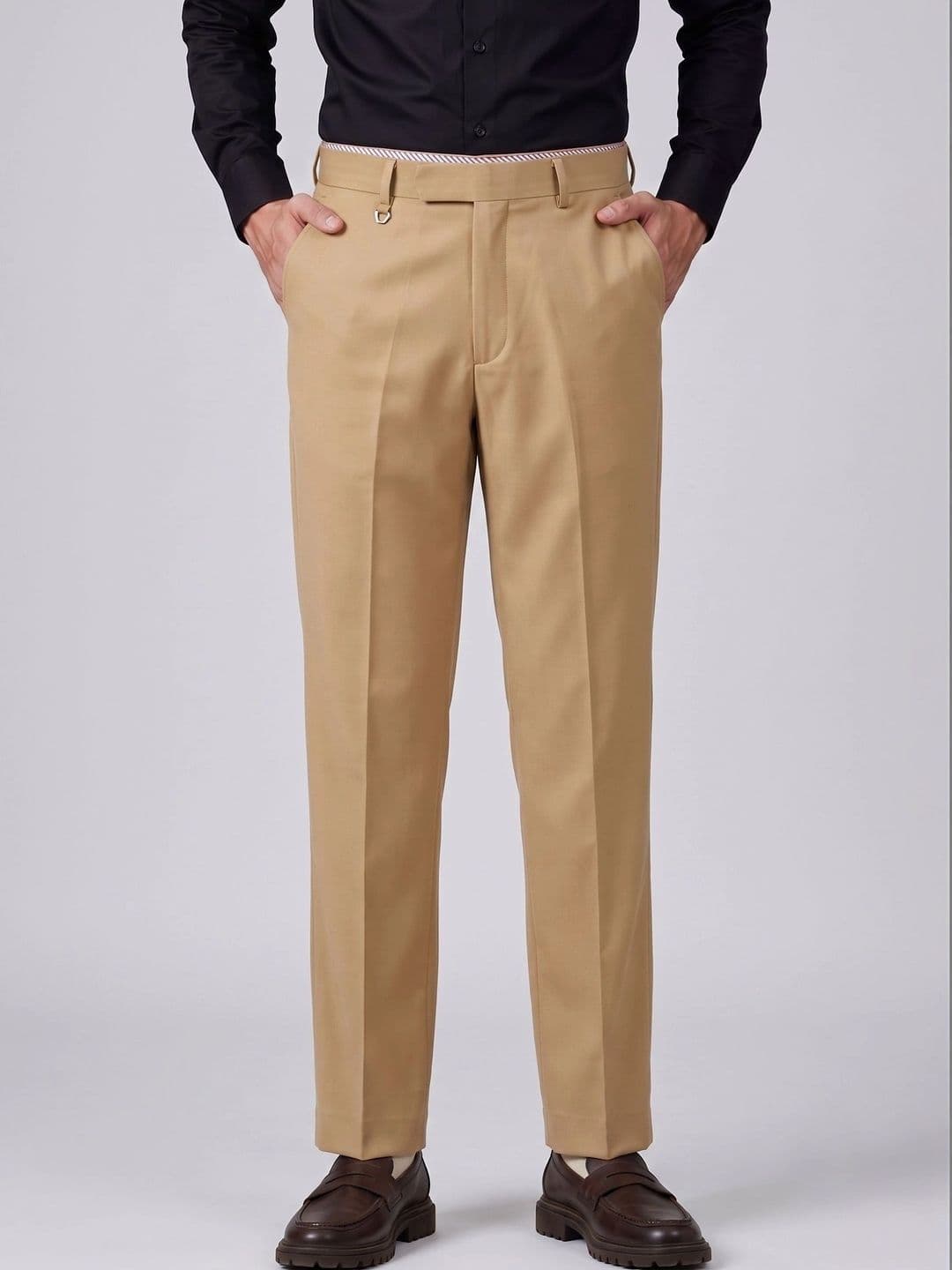 AXNIS Men Smart Straight Fit Trousers - view 1