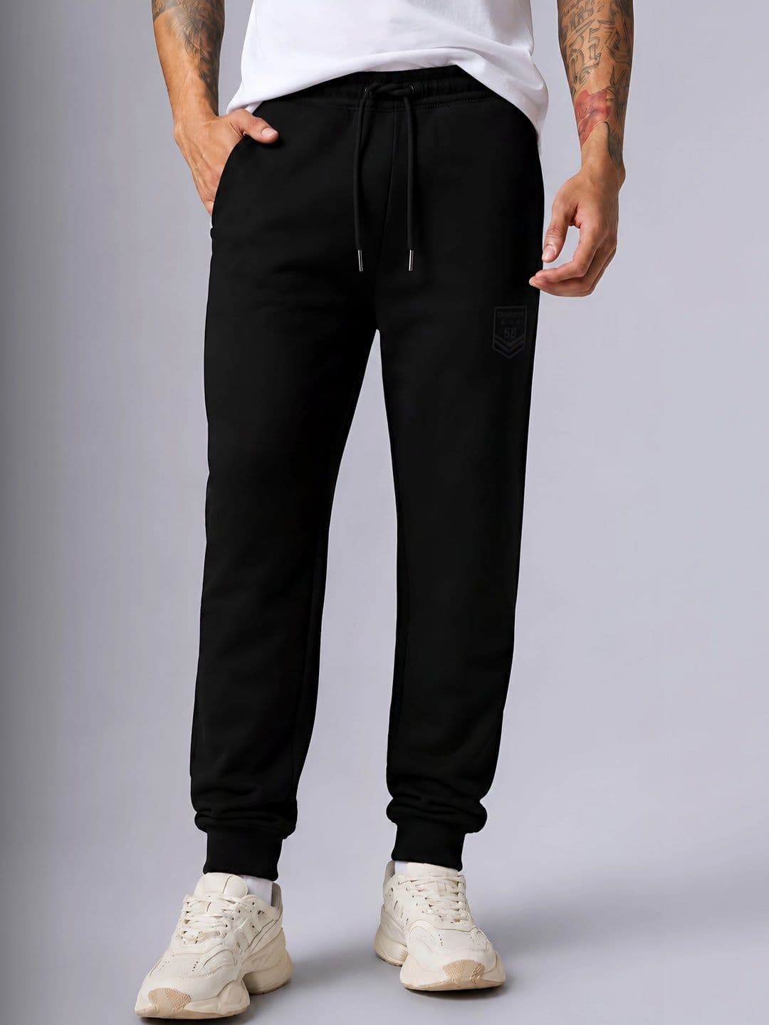 CLOTHIFY Men Regular Fit Brand Logo Training Joggers - view 1