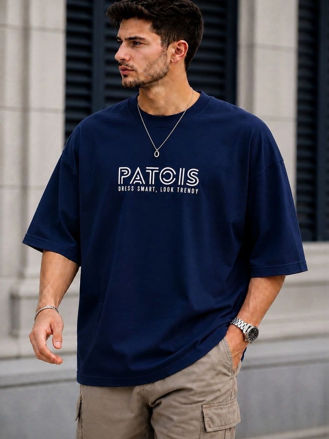 PATOIS Men Typography Printed T-shirt - view 1