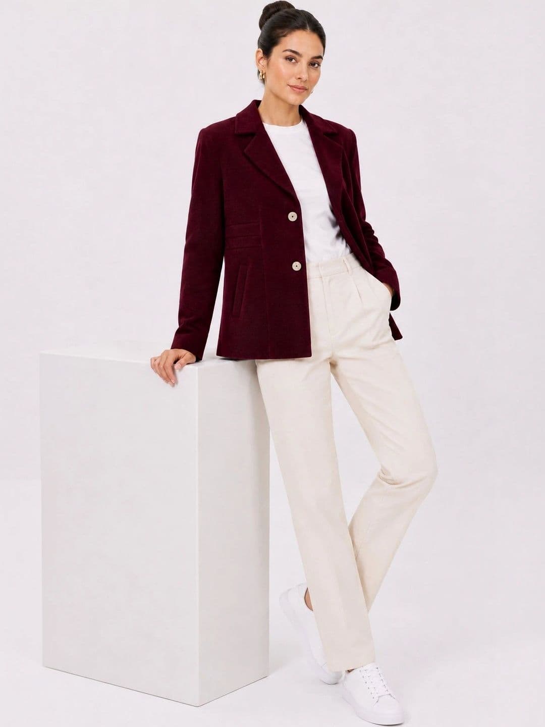 The Roadster Lifestyle Co Notched Lapel Single-Breasted Casual Blazer - view 1