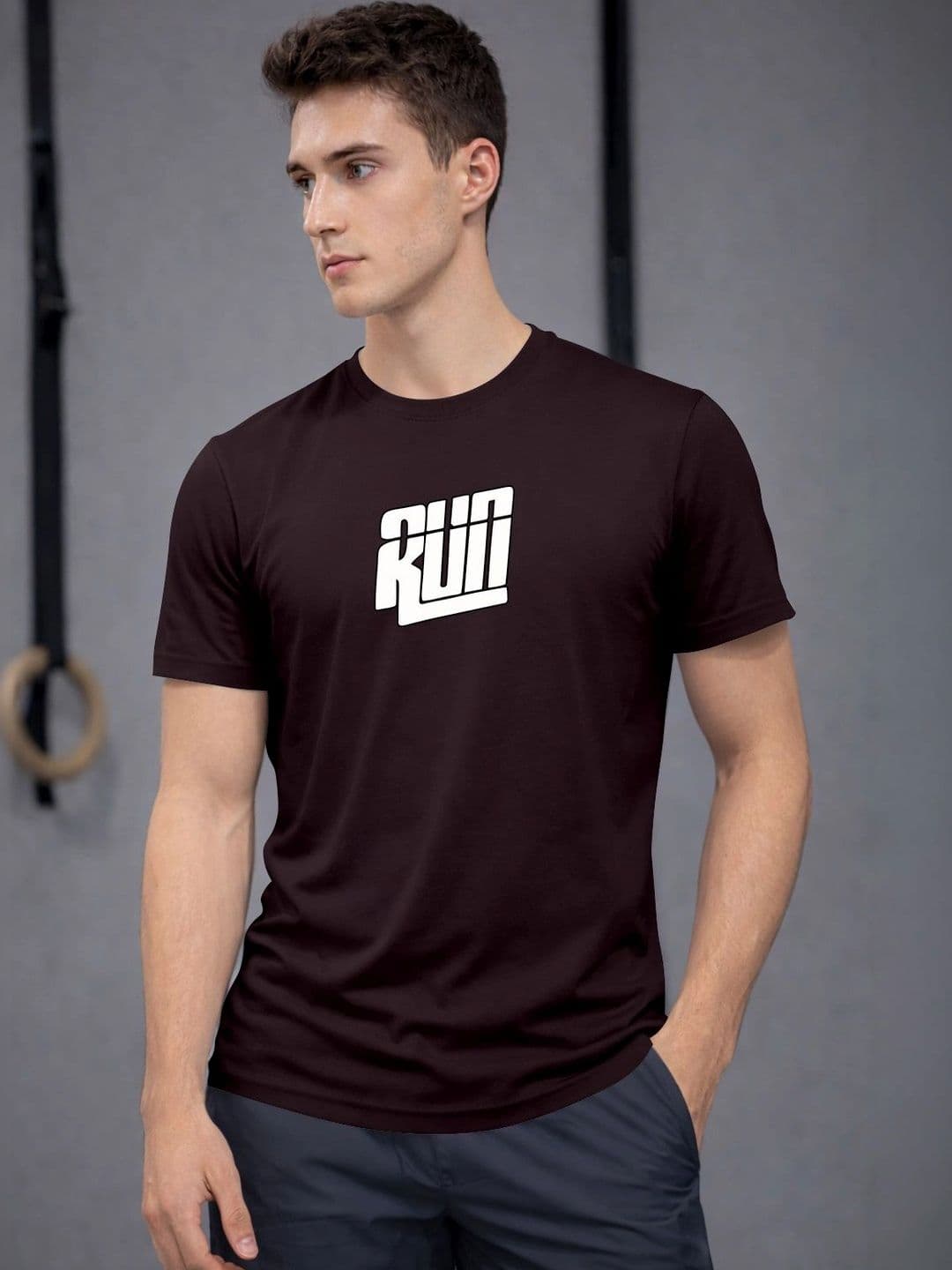 ENRIZZ X FITNESS EXCHANGE Men Typography Printed Dri-FIT T-shirt - view 1