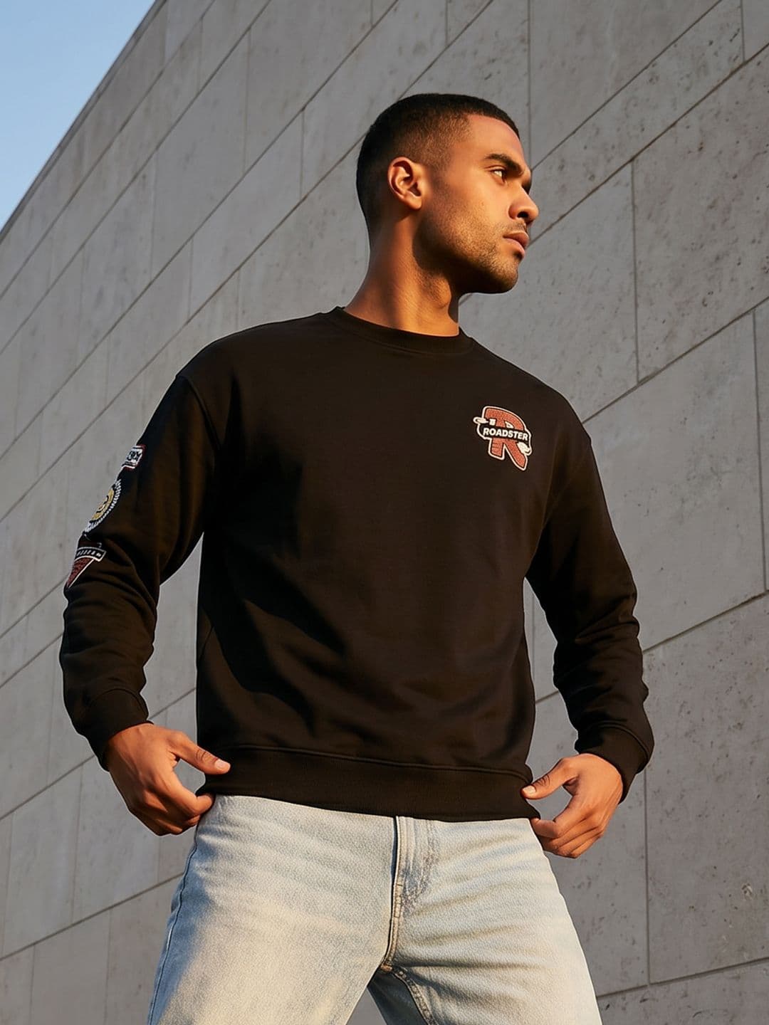 The Roadster Life Co. Printed Relaxed Fit Sweatshirt - view 1