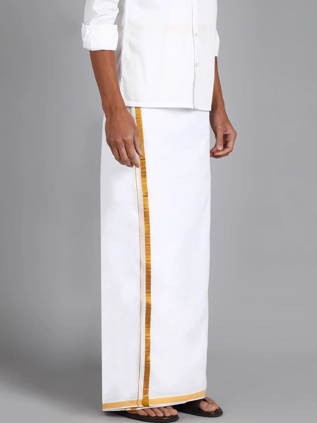 AKESHAVAM Men Cotton Dhoti Dhotis - view 1
