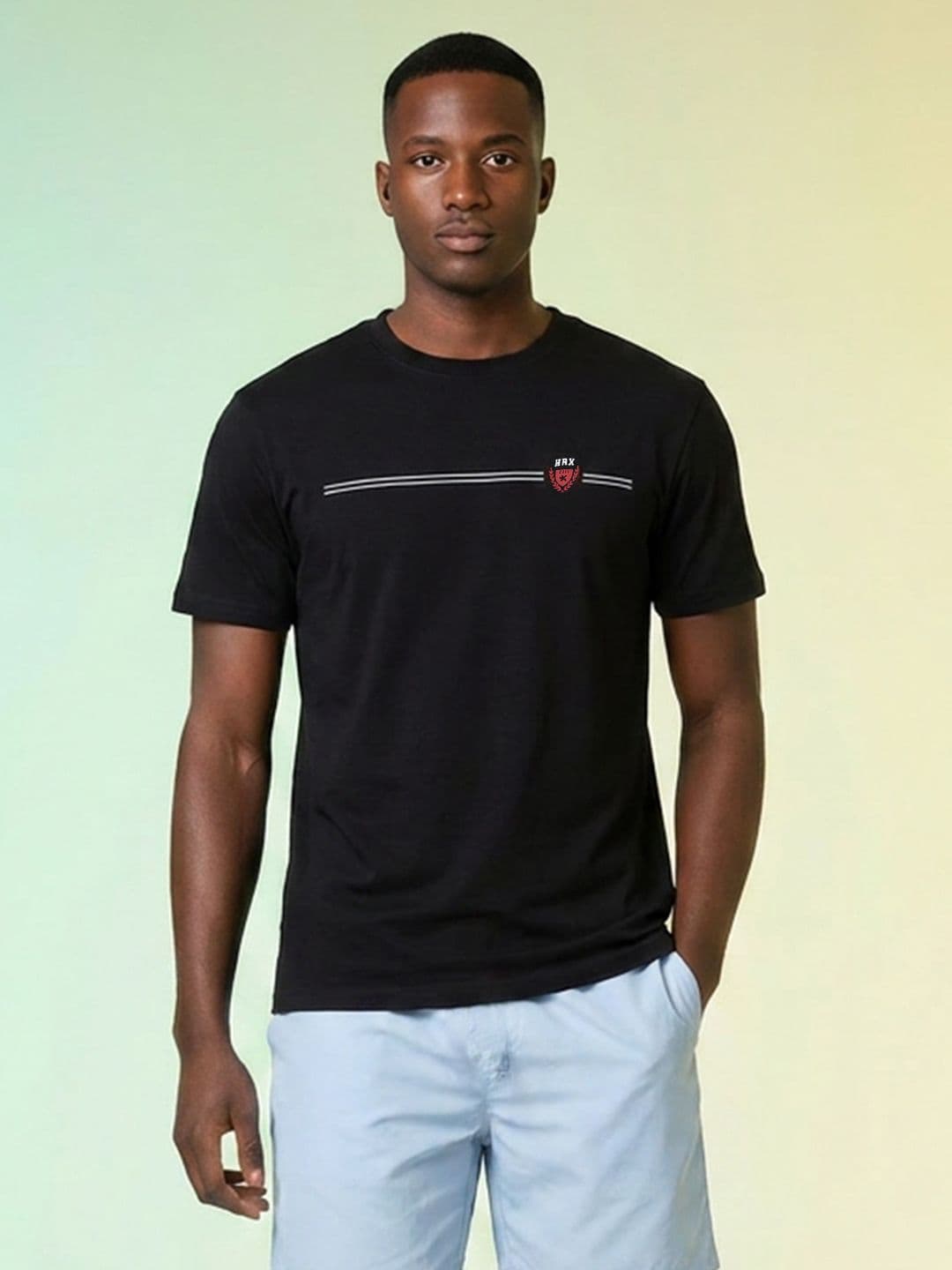 HRX by Hrithik Roshan Brand Logo Printed T-shirt - view 1