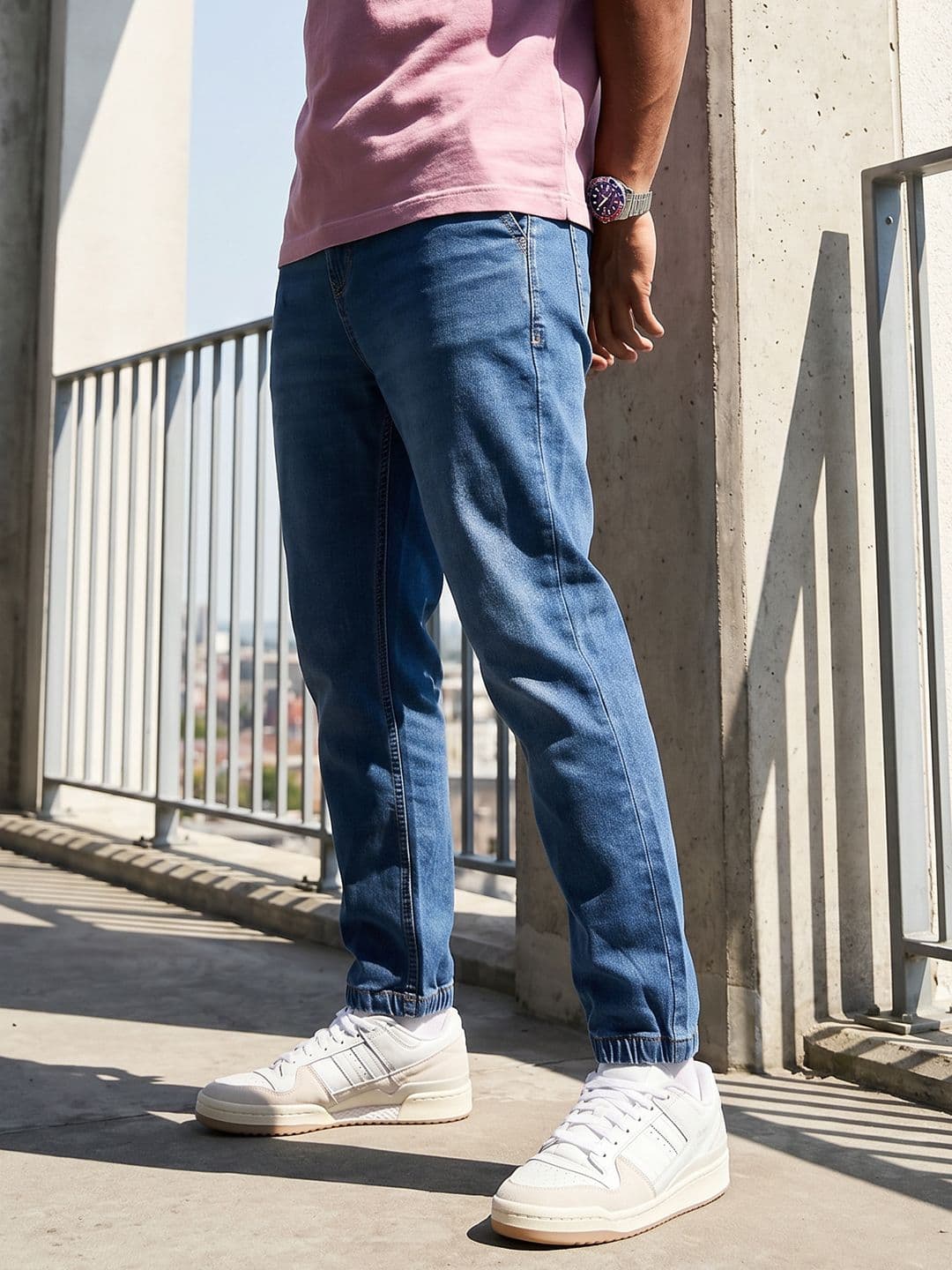 The Roadster Life Co. Men Relaxed Fit Stretchable Jogger Jeans - view 1