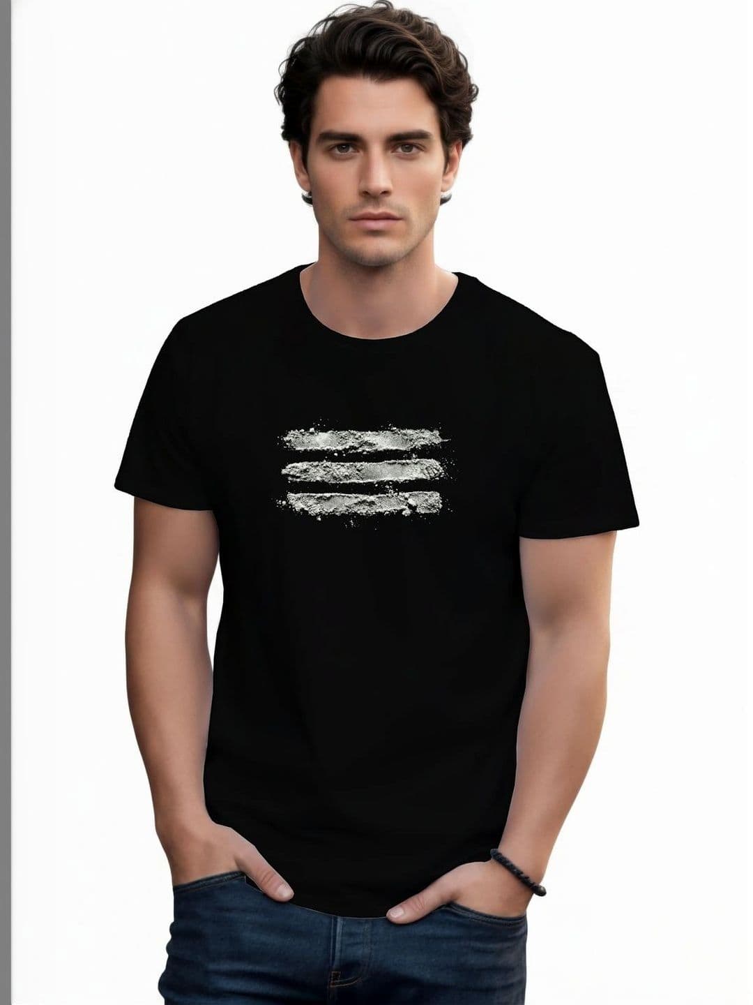 Sanaatani Men Printed Pure Cotton T-shirt - view 1