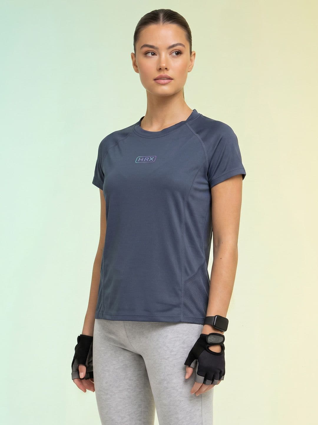 HRX by Hrithik Roshan Brand Logo Rapid-Dry Training T-shirt - view 1