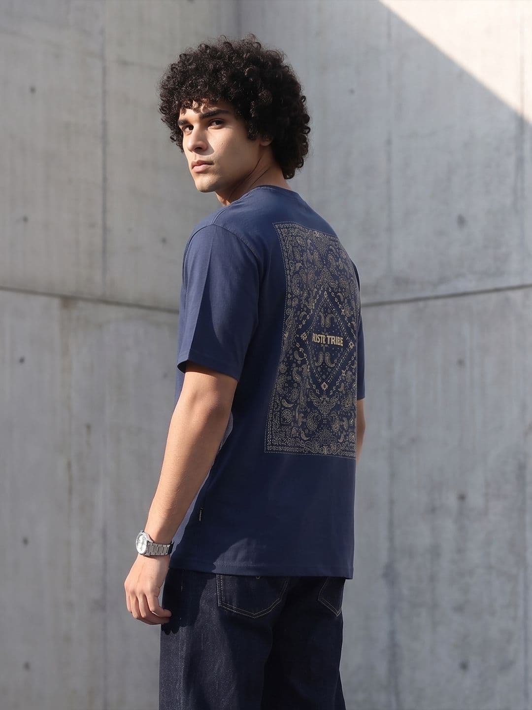 The Roadster Life Co. Relaxed Fit Paisley Printed T-Shirt - view 1