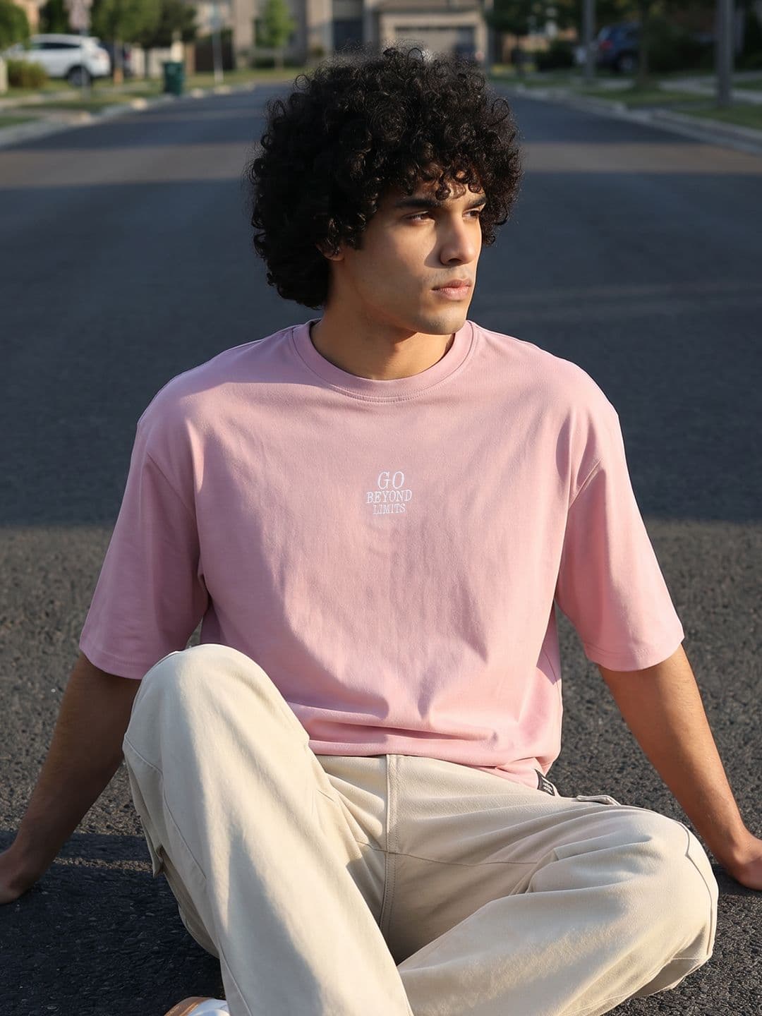 The Roadster Life Co. Relaxed Fit Typography Pure Cotton T-shirt - view 1