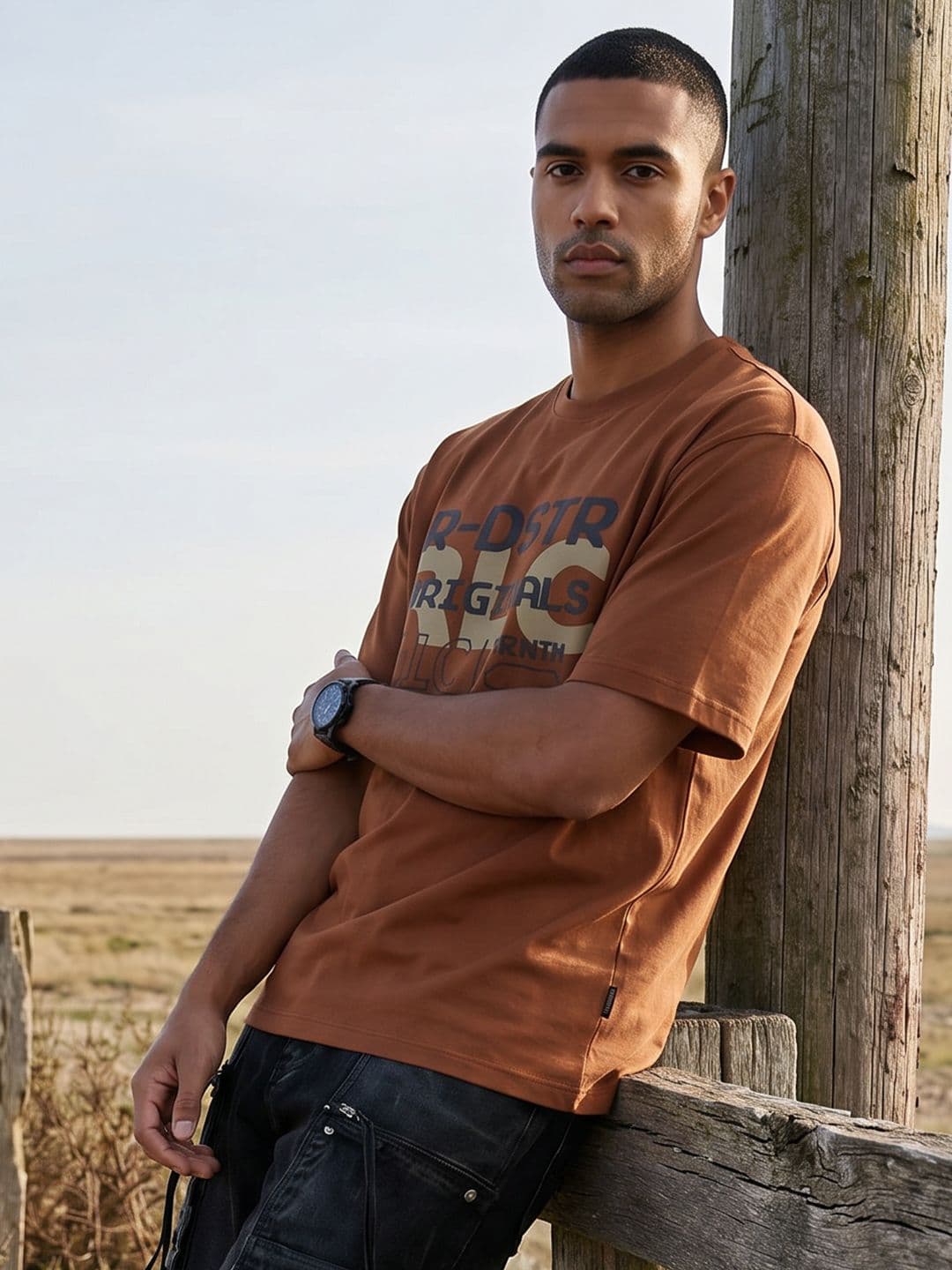 The Roadster Life Co. Printed Pure Cotton T-shirt - view 1