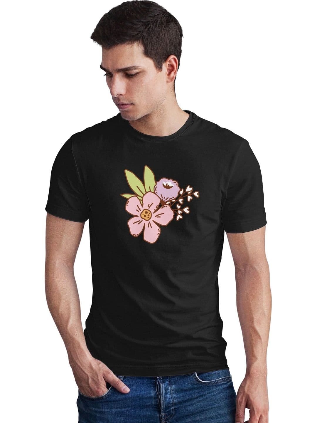 Seekbuylove Men Floral Printed Bio Finish T-shirt - view 1