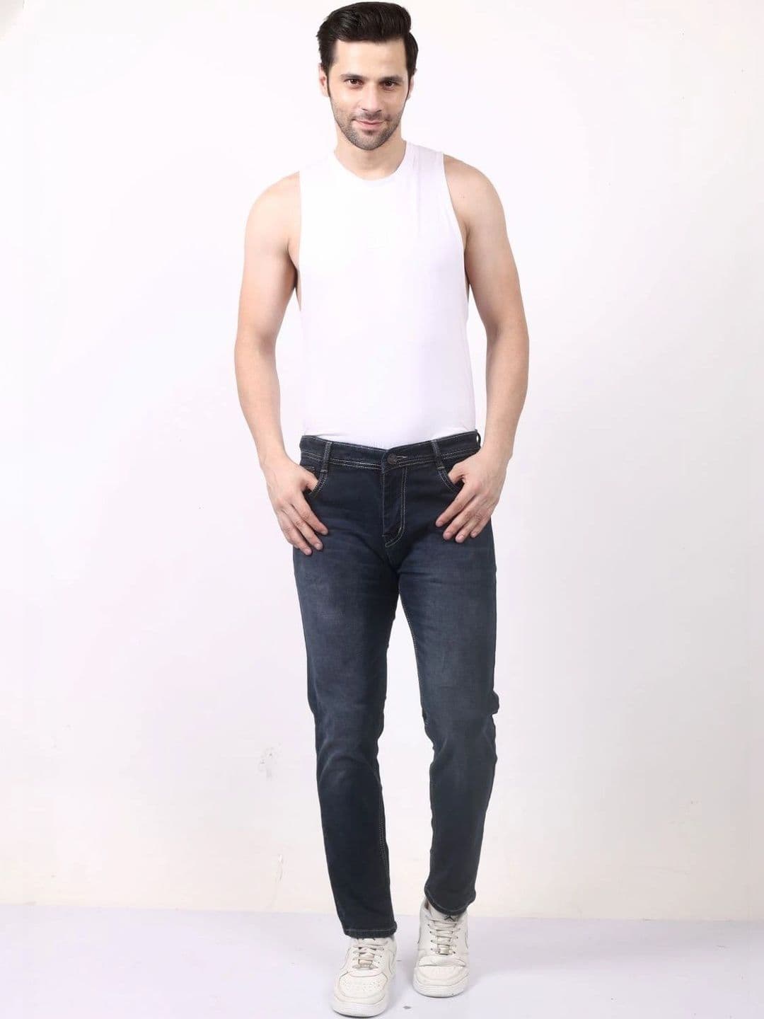 SACHIVA FASHION Men Regular Fit High-Rise Stretchable Jeans - view 1