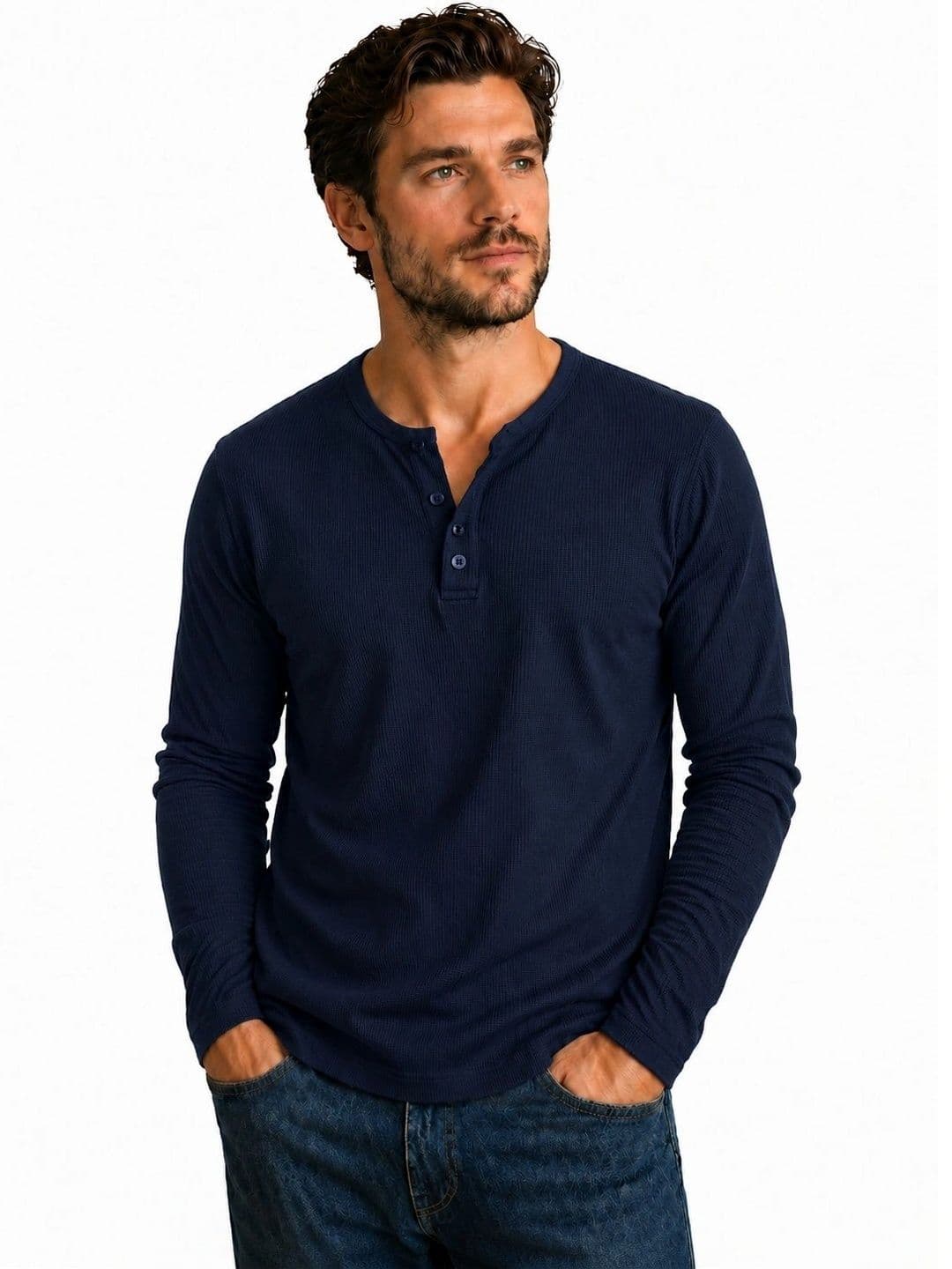 JERKYN Men Henley Neck T-shirt - view 1