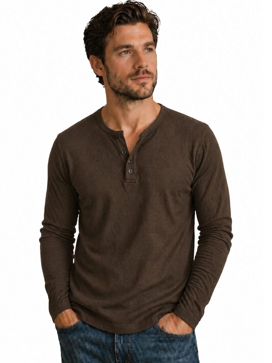 JERKYN Men Henley Neck T-shirt - view 1
