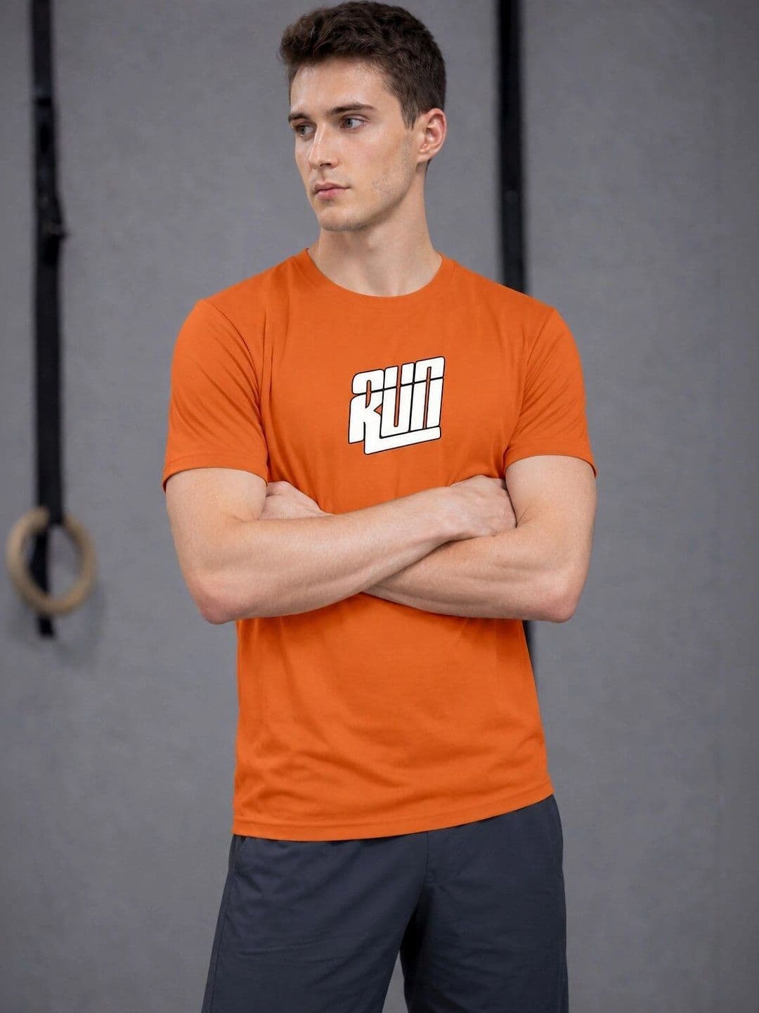 ENRIZZ X FITNESS EXCHANGE Men Typography Printed Dri-FIT T-shirt - view 1