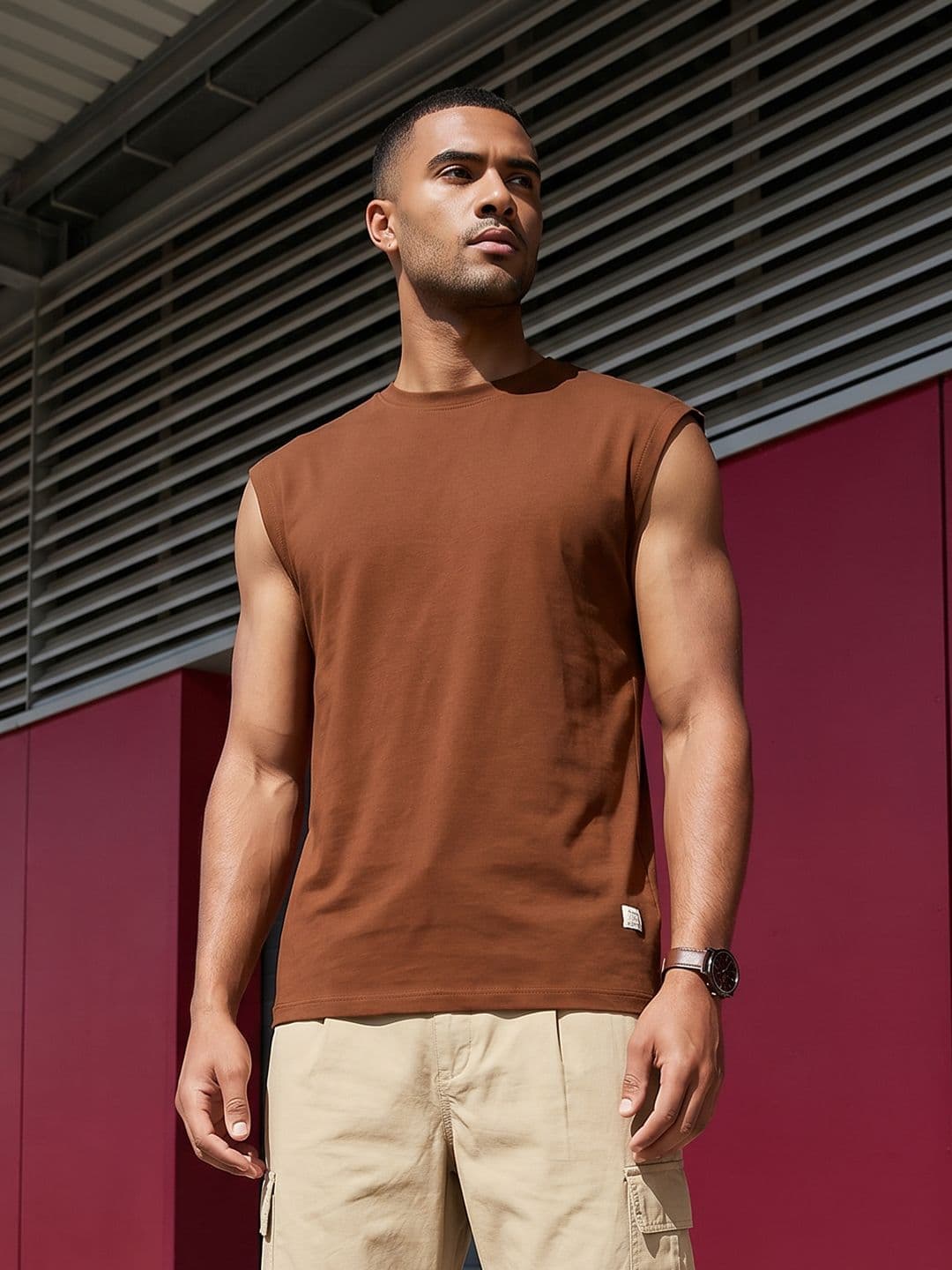 The Roadster Life Co. Relaxed Fit Pure Cotton T-shirt - view 1