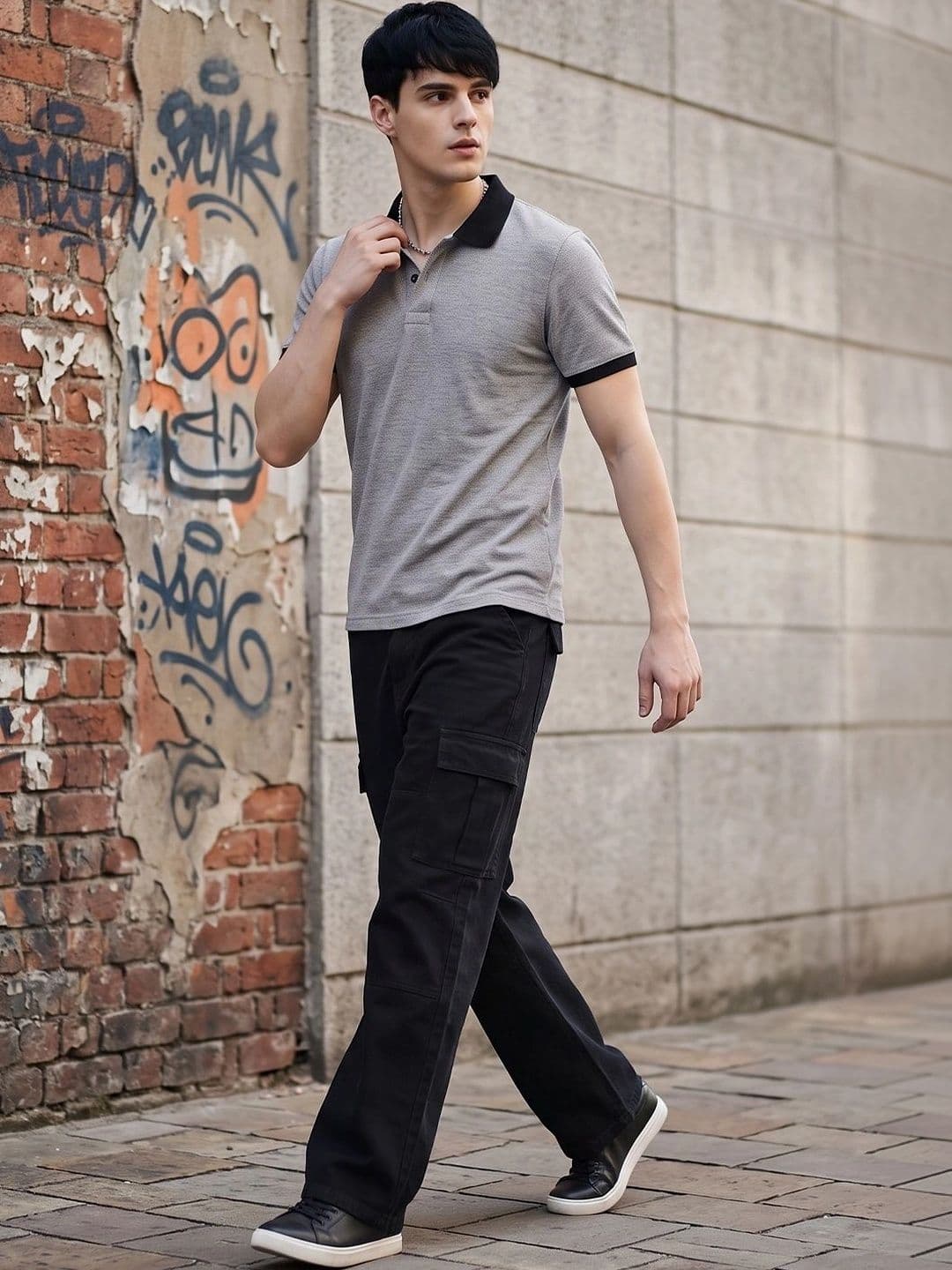 Roadster Men Polo Collar Pockets T-shirt - view 1