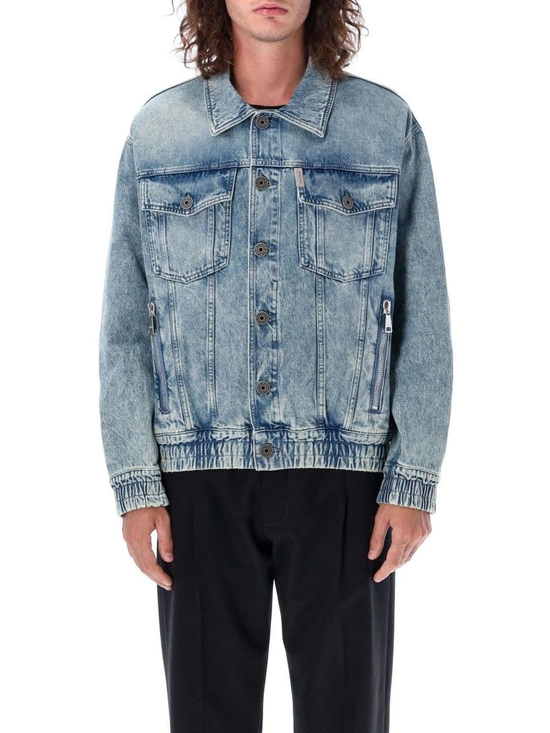 Balmain Blue Shirt Collar Jacket - view 1