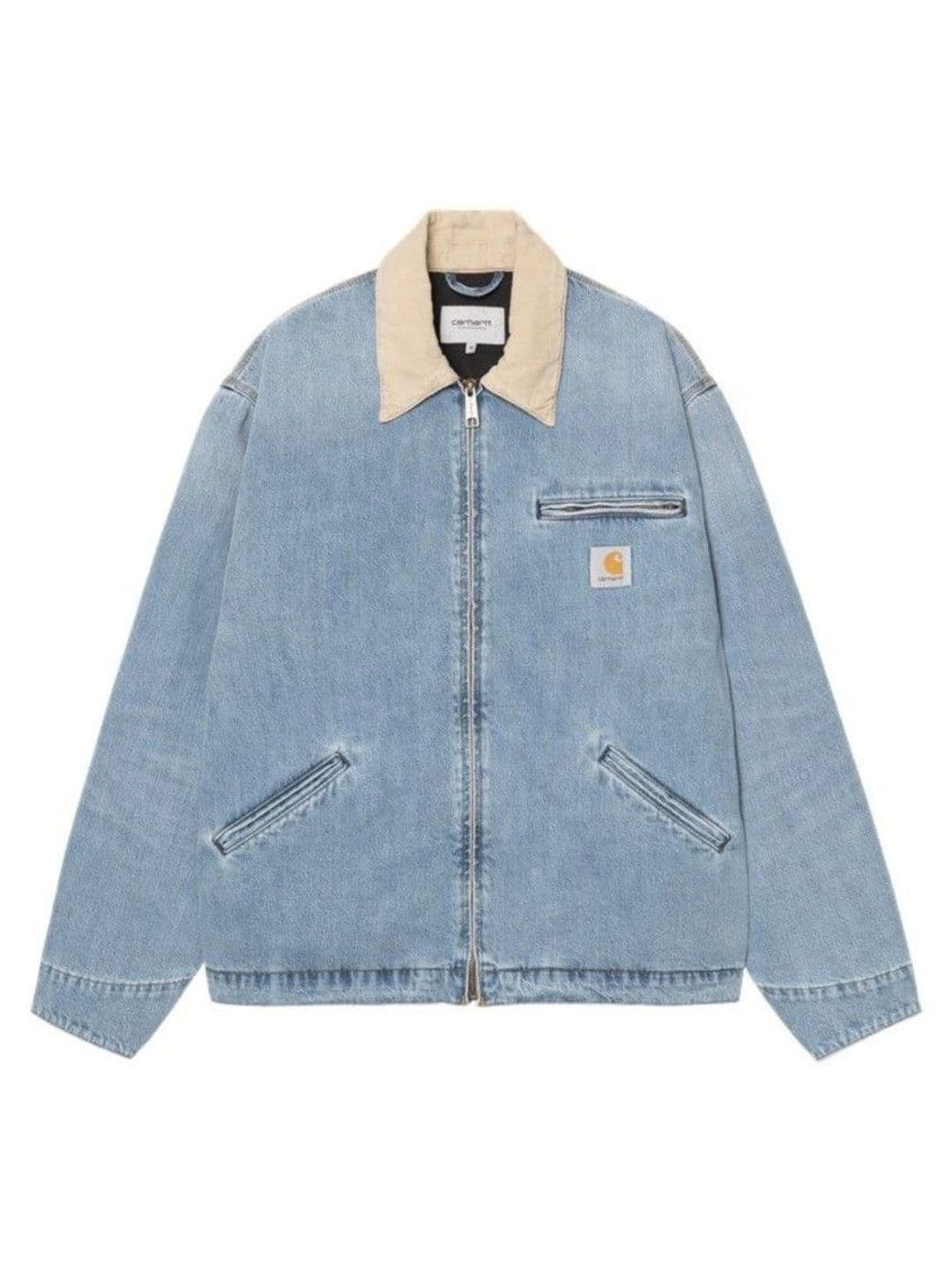Carhartt WIP Light Blue Logo Jacket - view 1