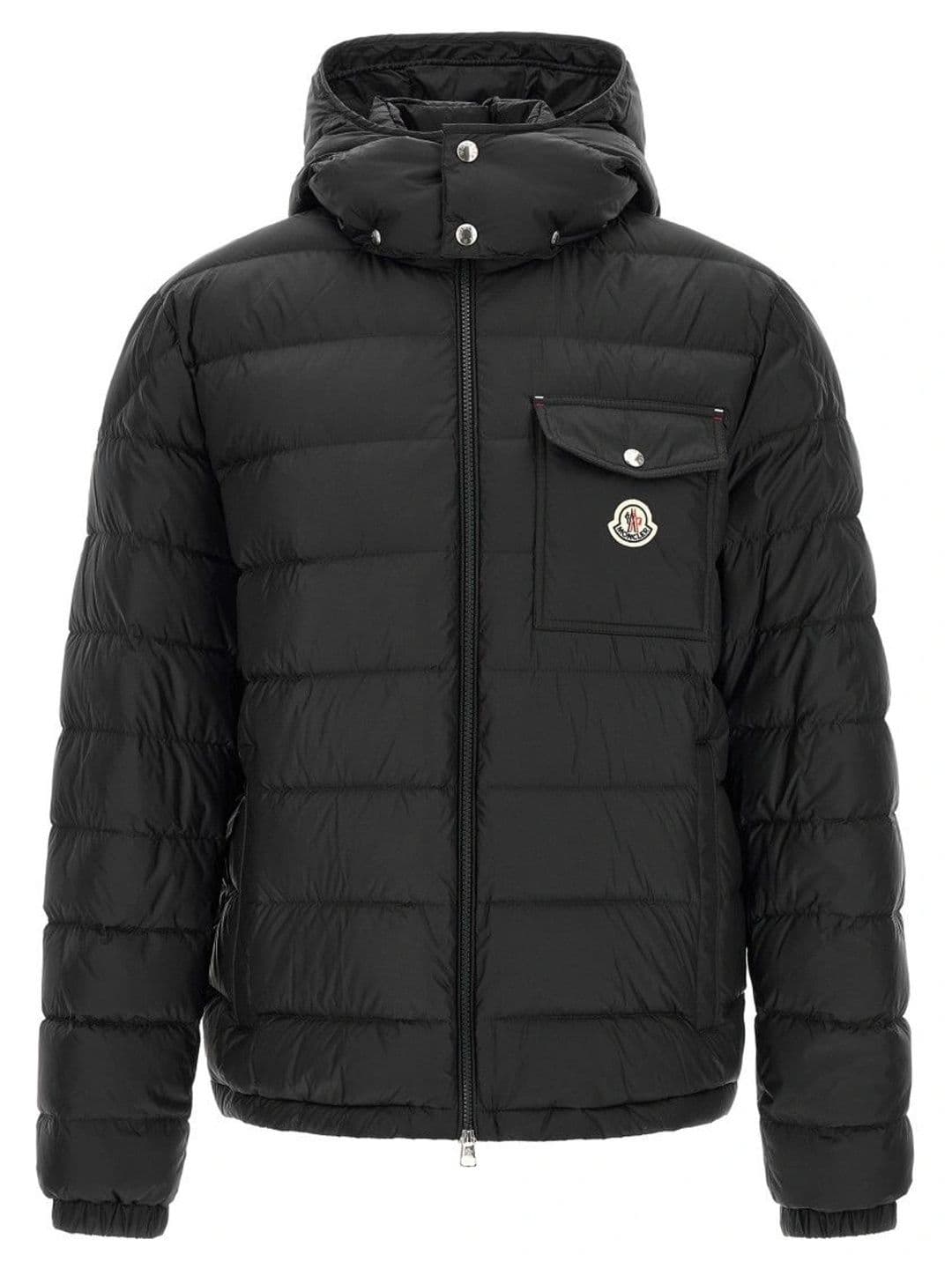 Moncler Black Quilted Hood Jacket - view 1