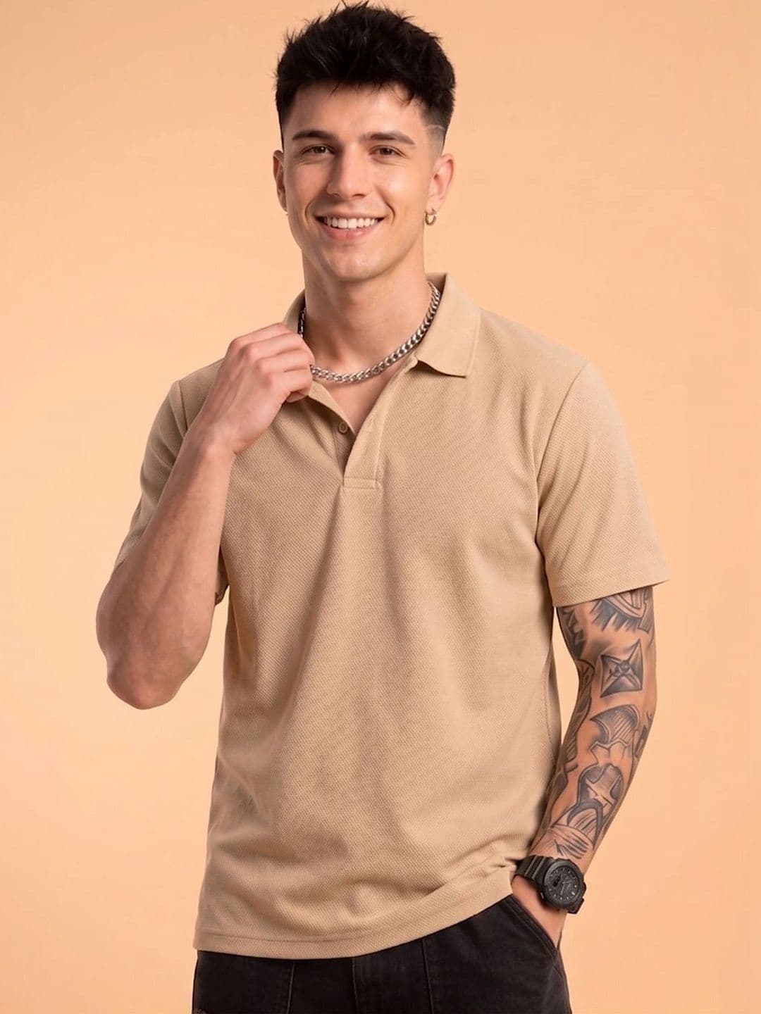 AIN6 Men Polo Collar T-shirt - view 1