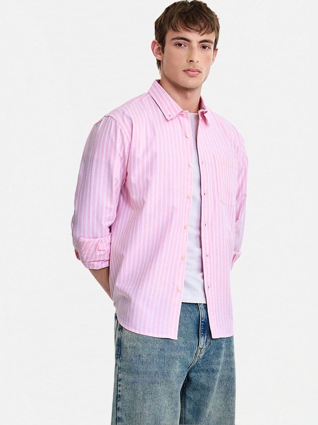 Snitch Men Striped Casual Shirt - view 1