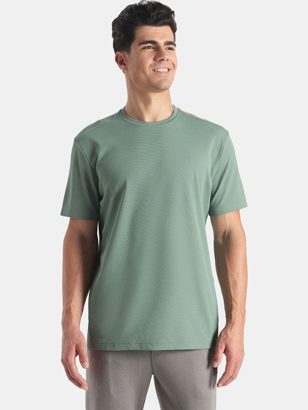 Jockey Microfiber Fabric Round Neck Half Sleeve T-Shirt with StayFresh Treatment - AM74 - view 1